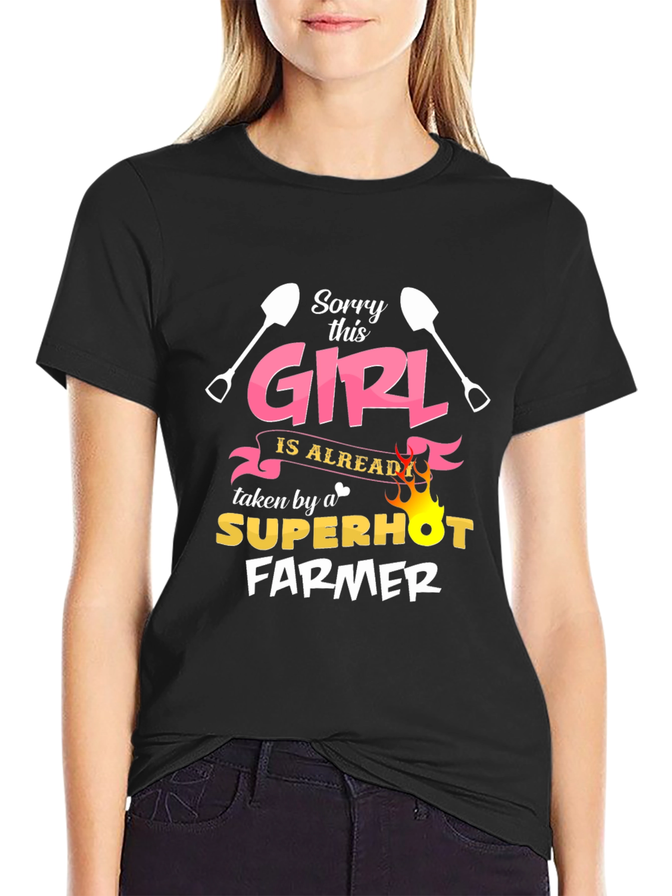 Funny Farmer T-Shirt - Sorry This Girl Taken - 2