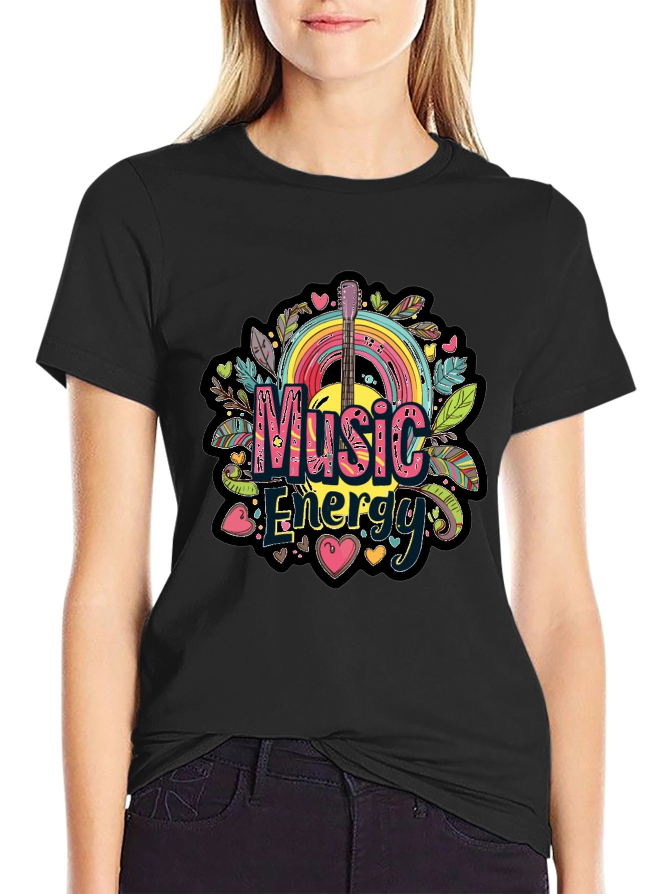 Black Music Energy Graphic Tee view 2