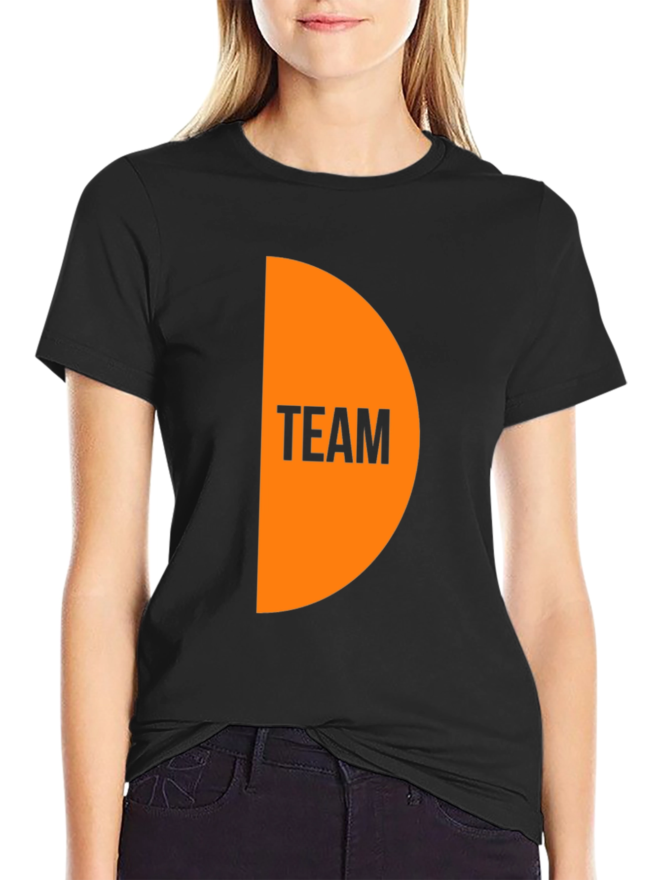 Black Team Graphic Black T-Shirt view 2