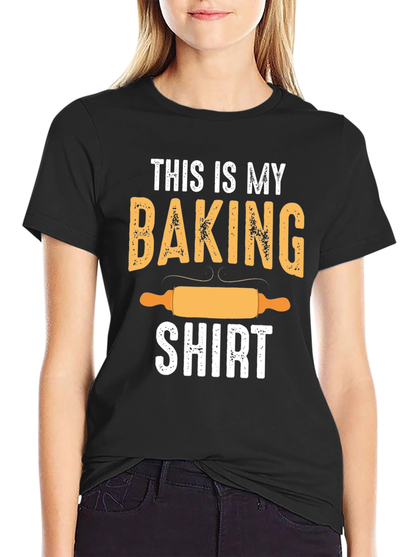 Black This Is My Baking Shirt - Funny Baker Tee view 2