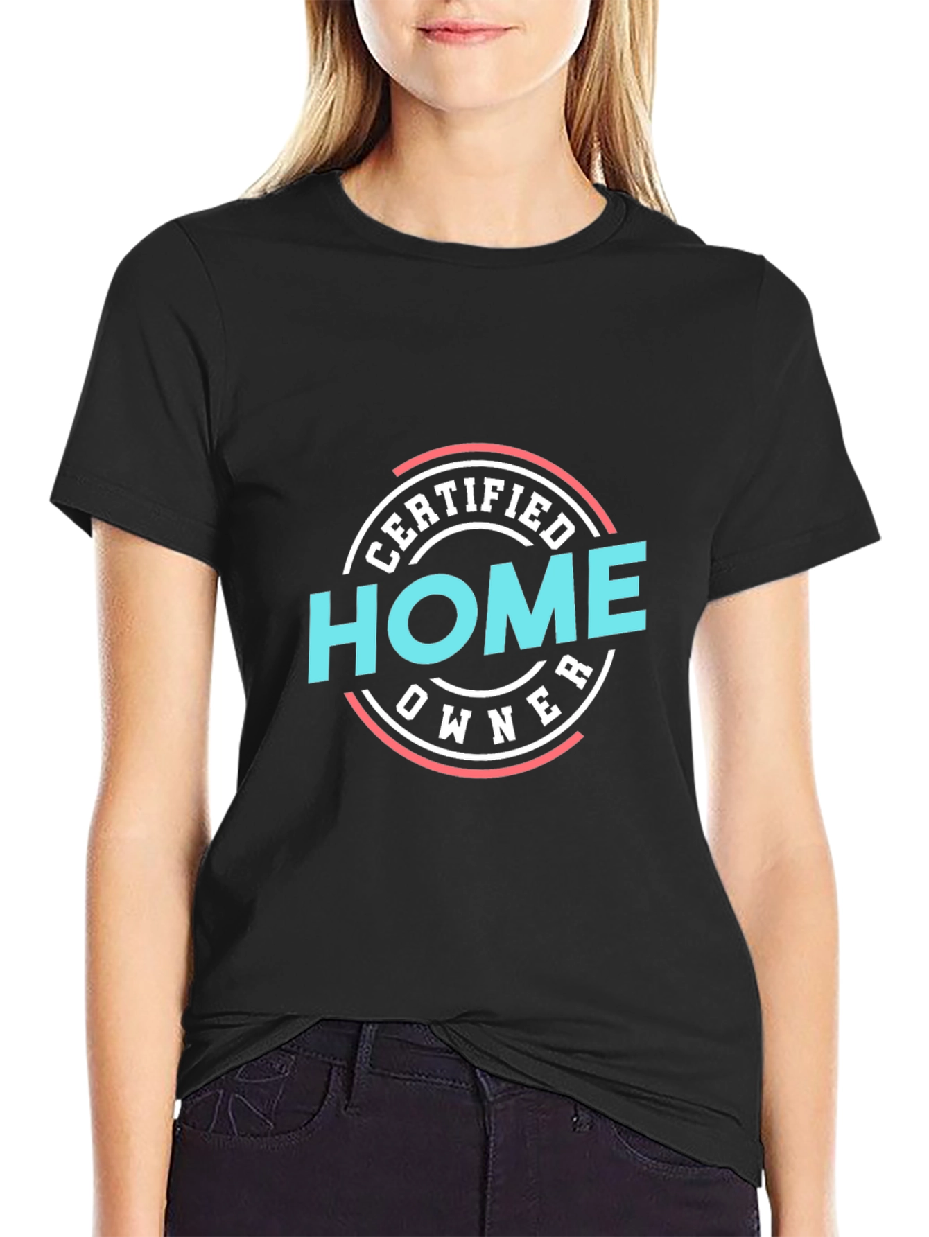 Black Certified Home Owner Tee - New Homeowner Gift view 2