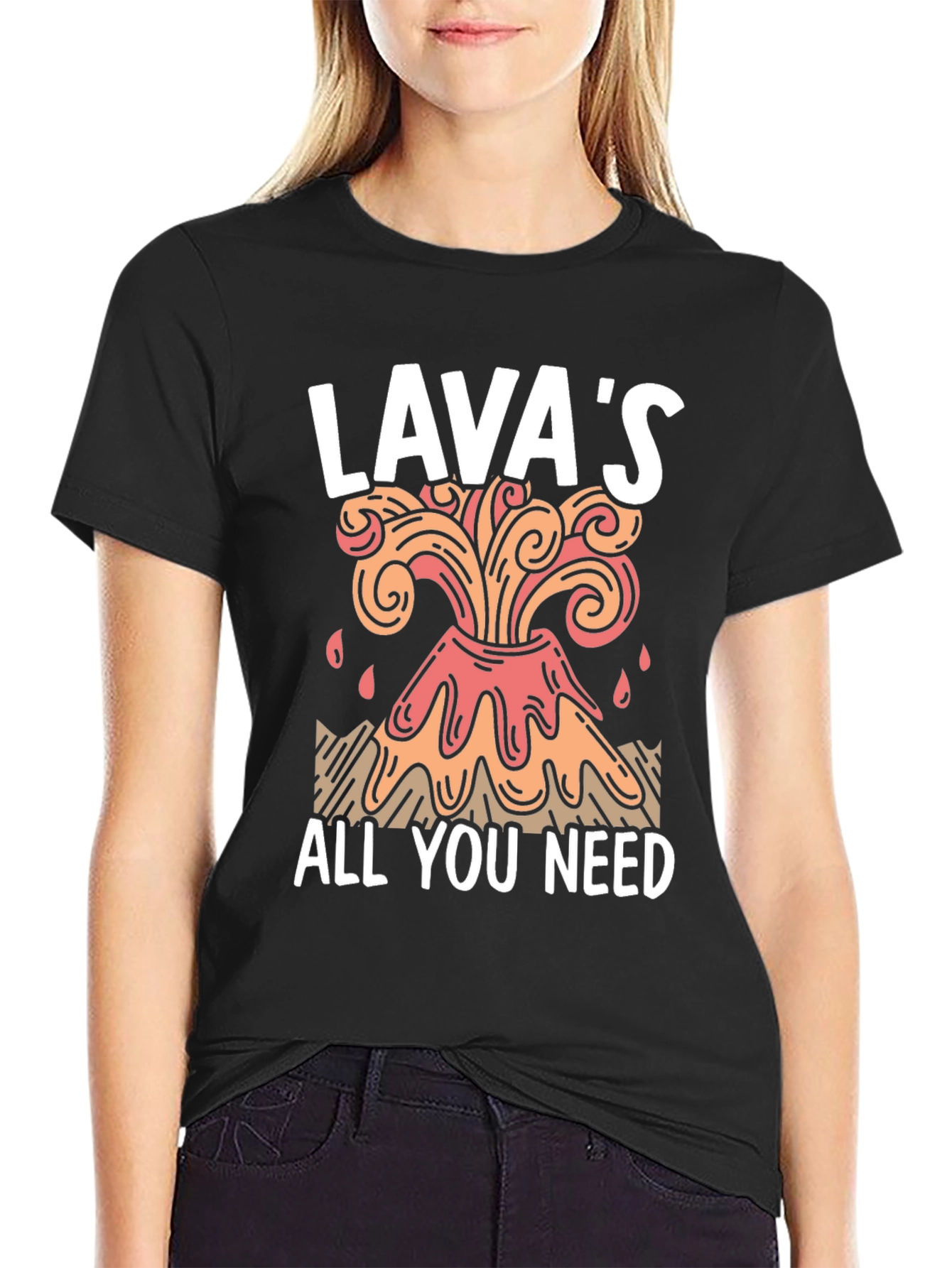 Black Lava's All You Need Graphic T-Shirt view 2