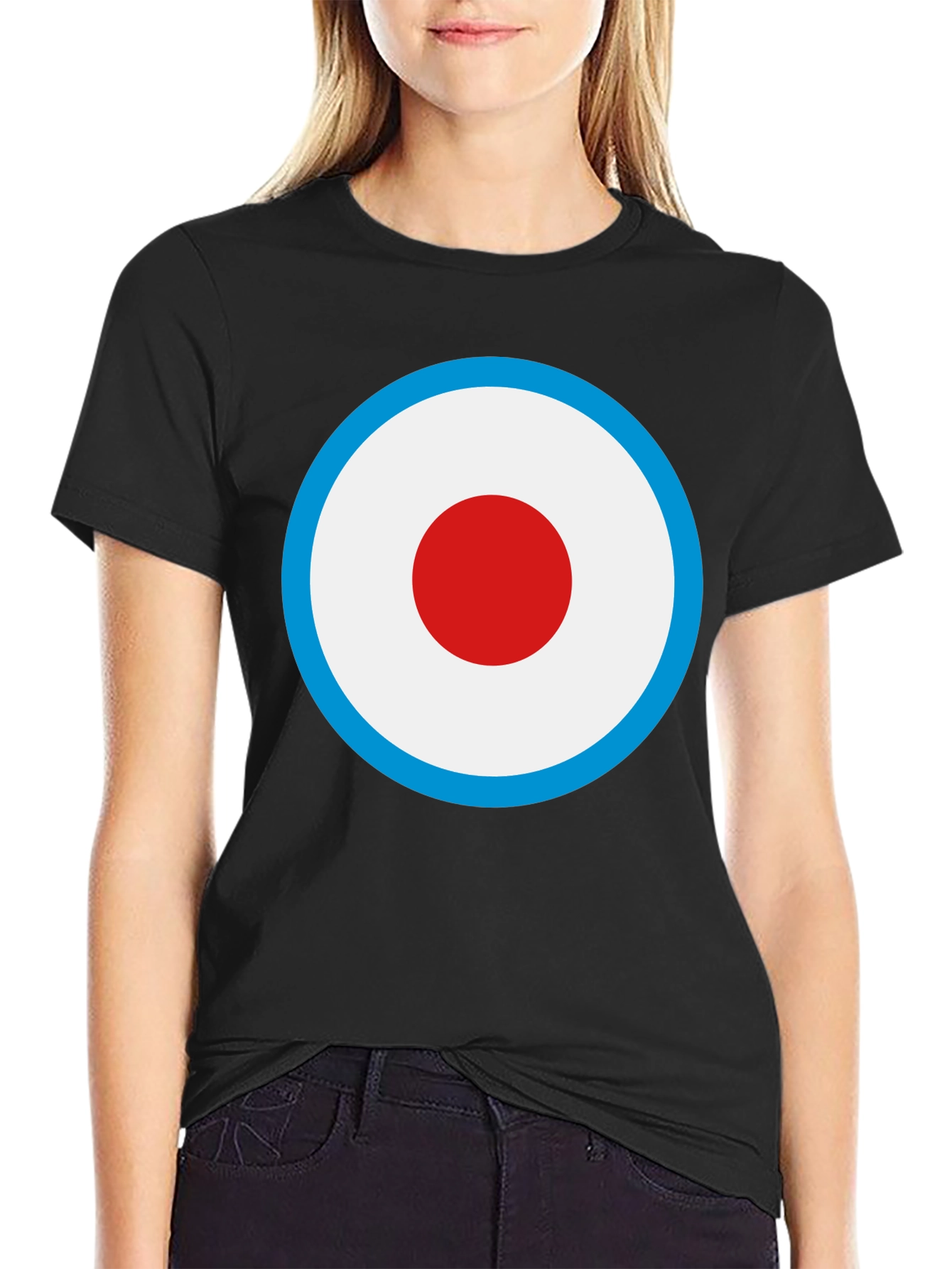Black Mod Target T-Shirt - Classic Retro Style view 2