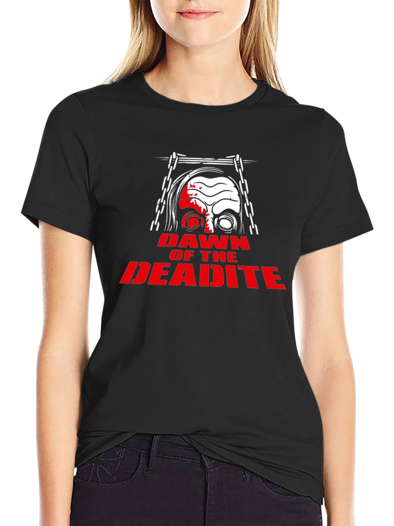 Black Dawn of the Deadite T-Shirt Horror Movie Graphic Tee view 2
