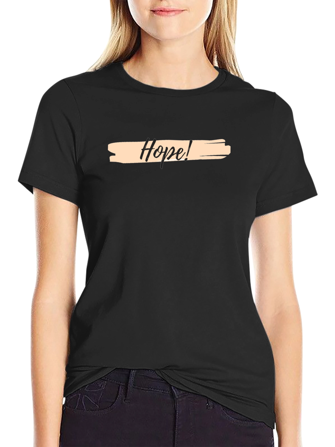 Black Hope Graphic Tee - Men's Black T-Shirt view 2