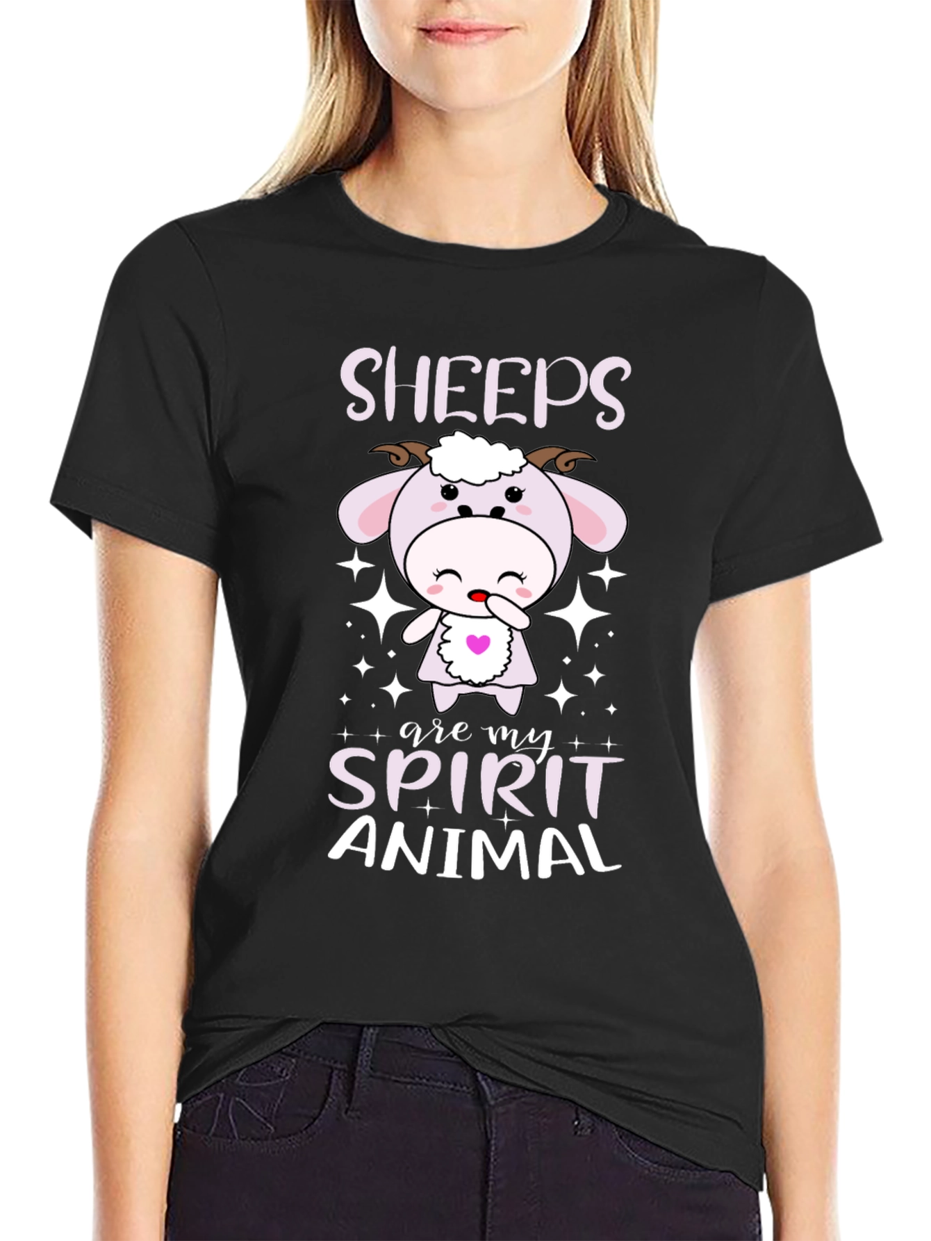 Black Sheep Spirit Animal T-Shirt view 2