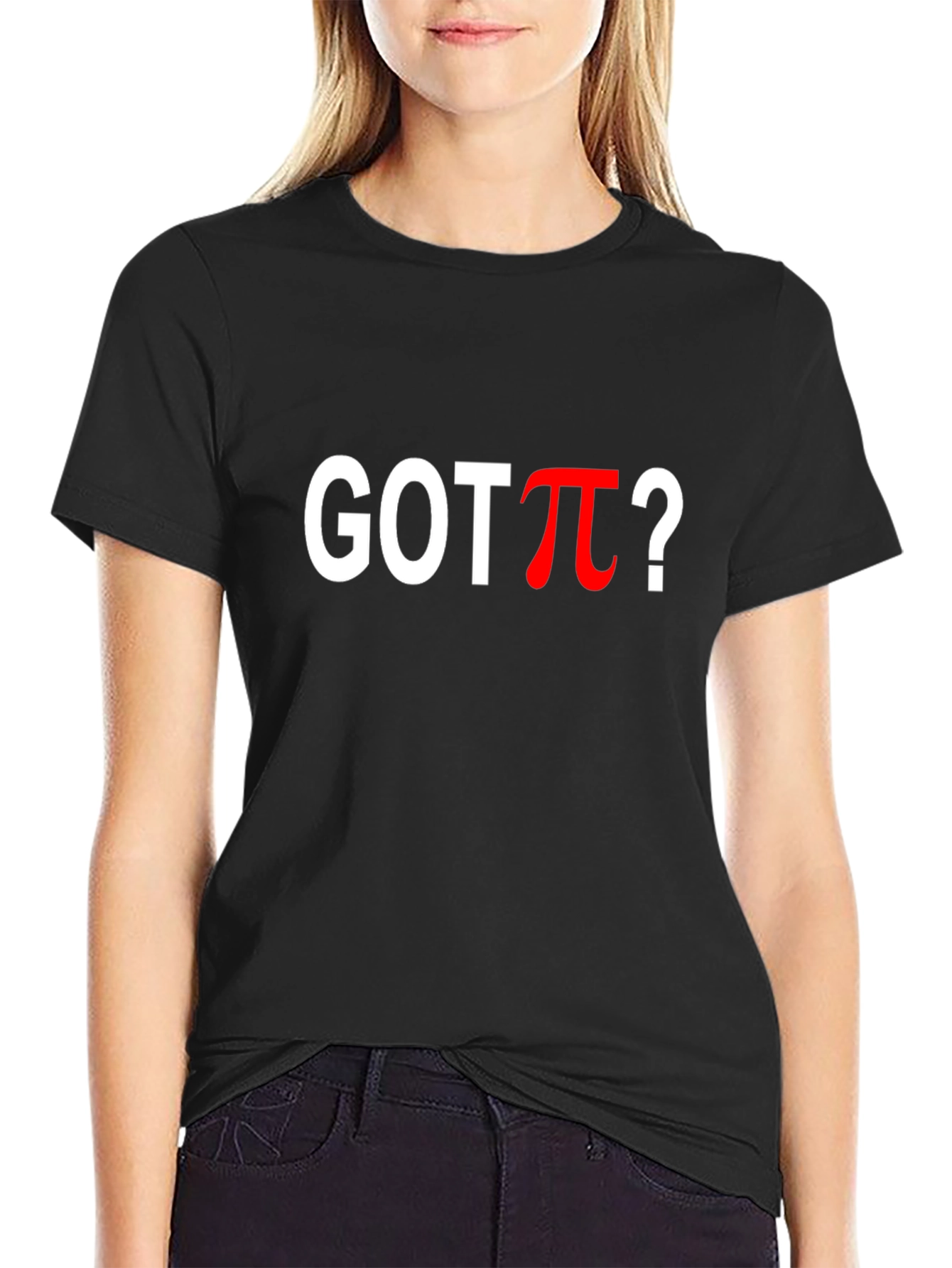 Black Got Pi T-Shirt - Math Humor Tee view 2