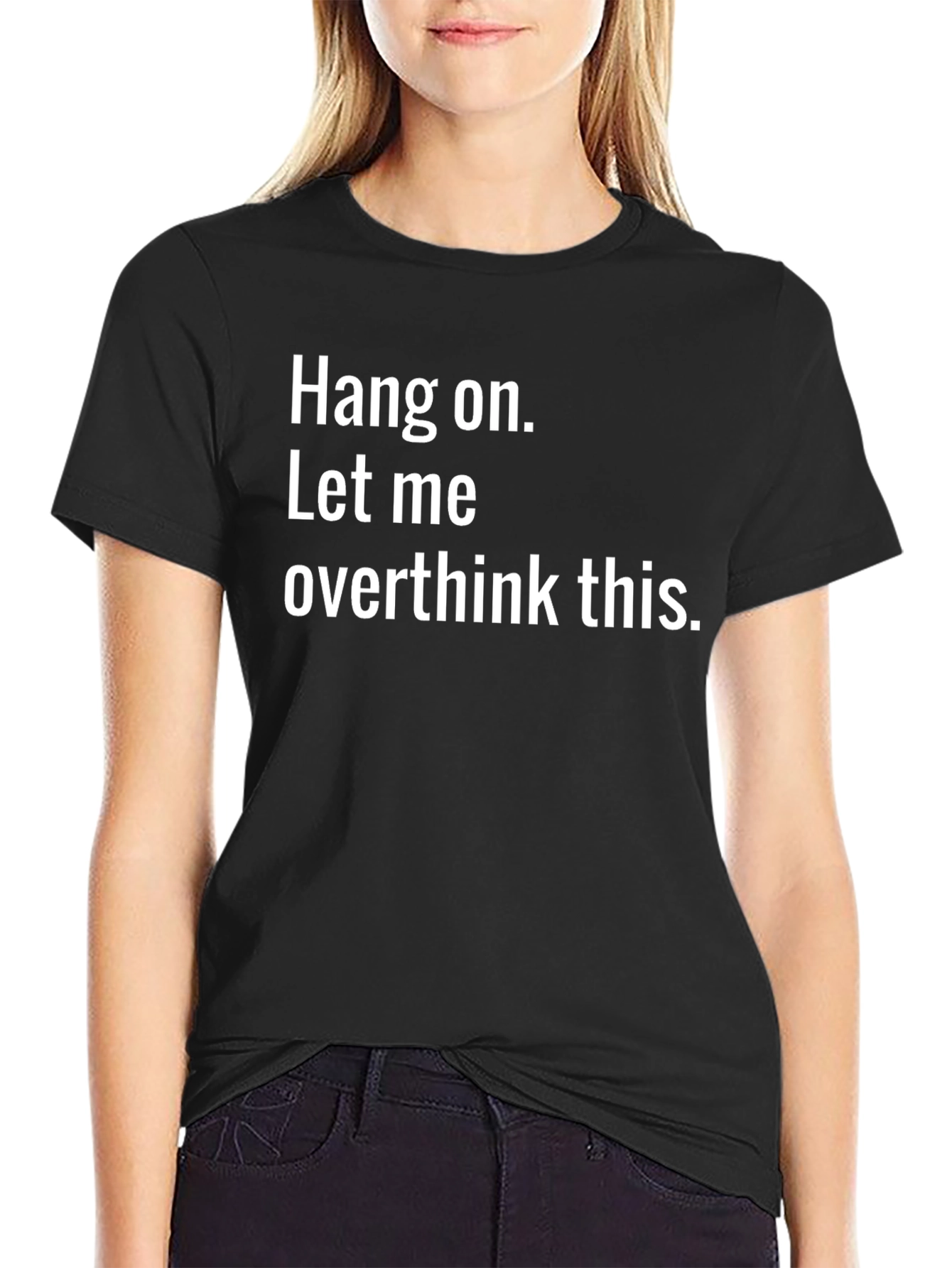 Funny Overthinker T-Shirt - Black - 2