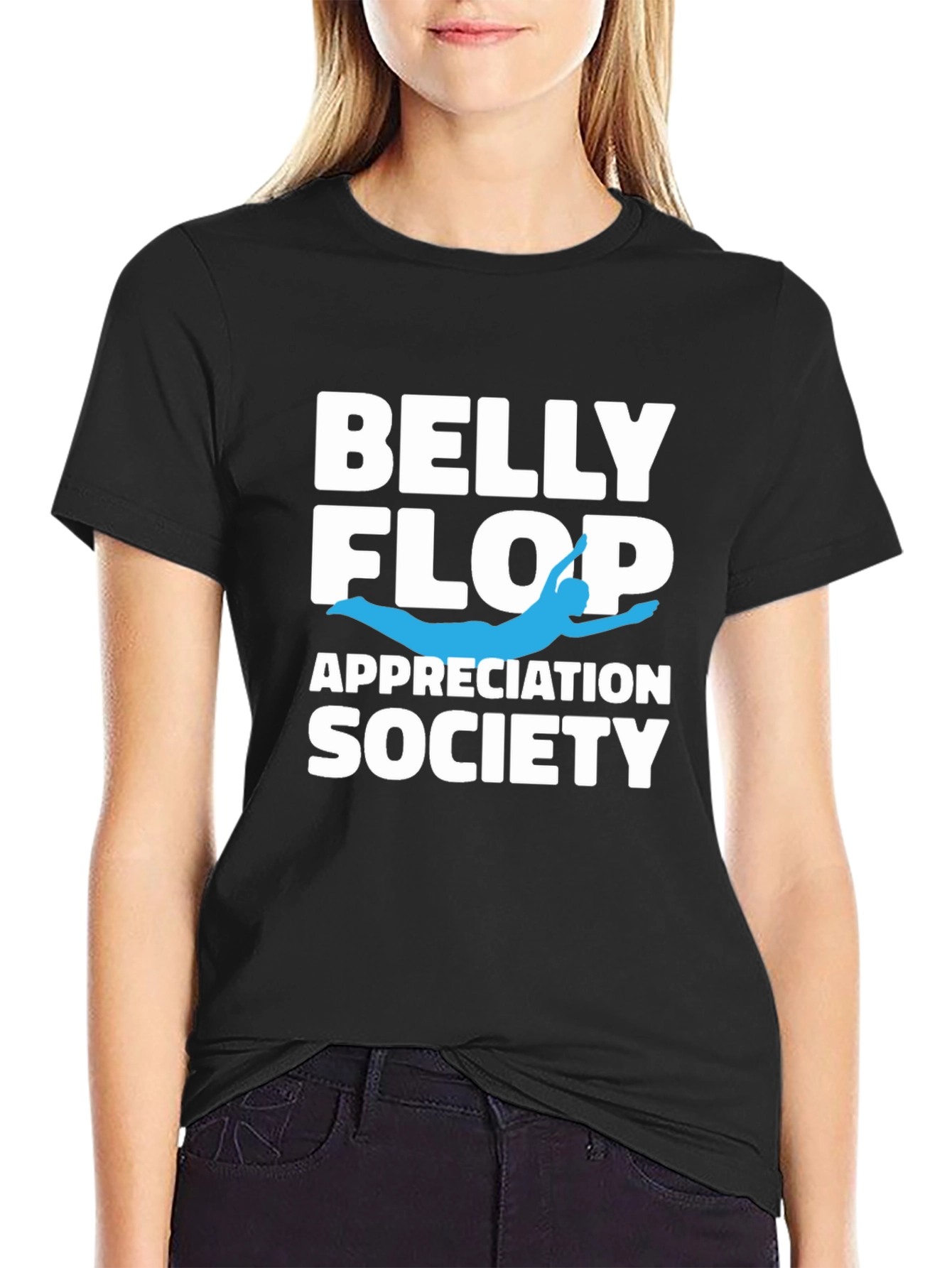 Black Belly Flop Appreciation Society Graphic Tee view 2