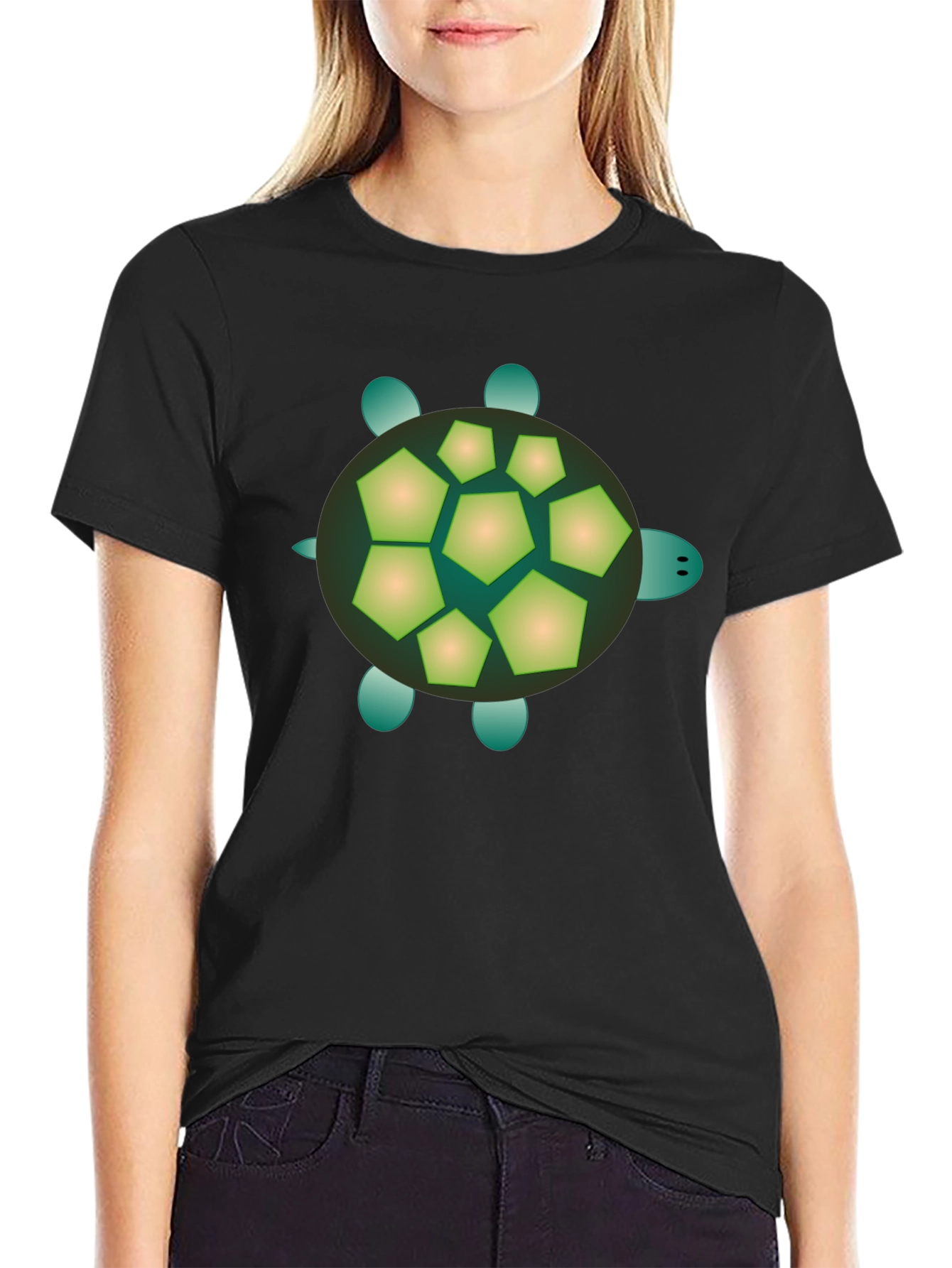 Black Turtle Graphic Tee - Cool Casual Style view 2