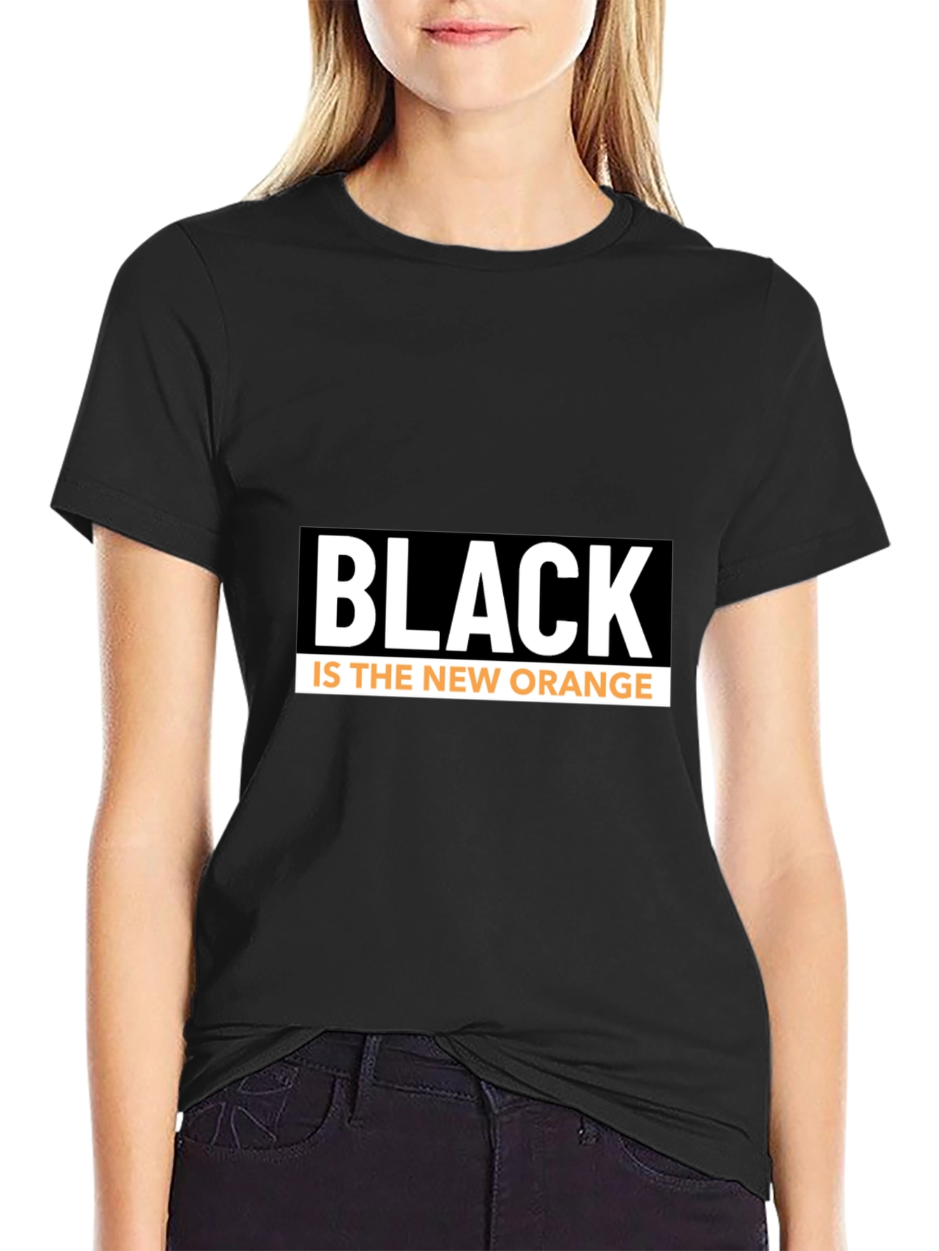 Black Black is the New Orange Graphic Tee view 2