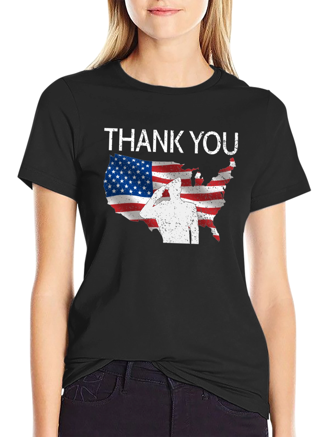 Thank You USA Flag Patriotic T-Shirt - 2