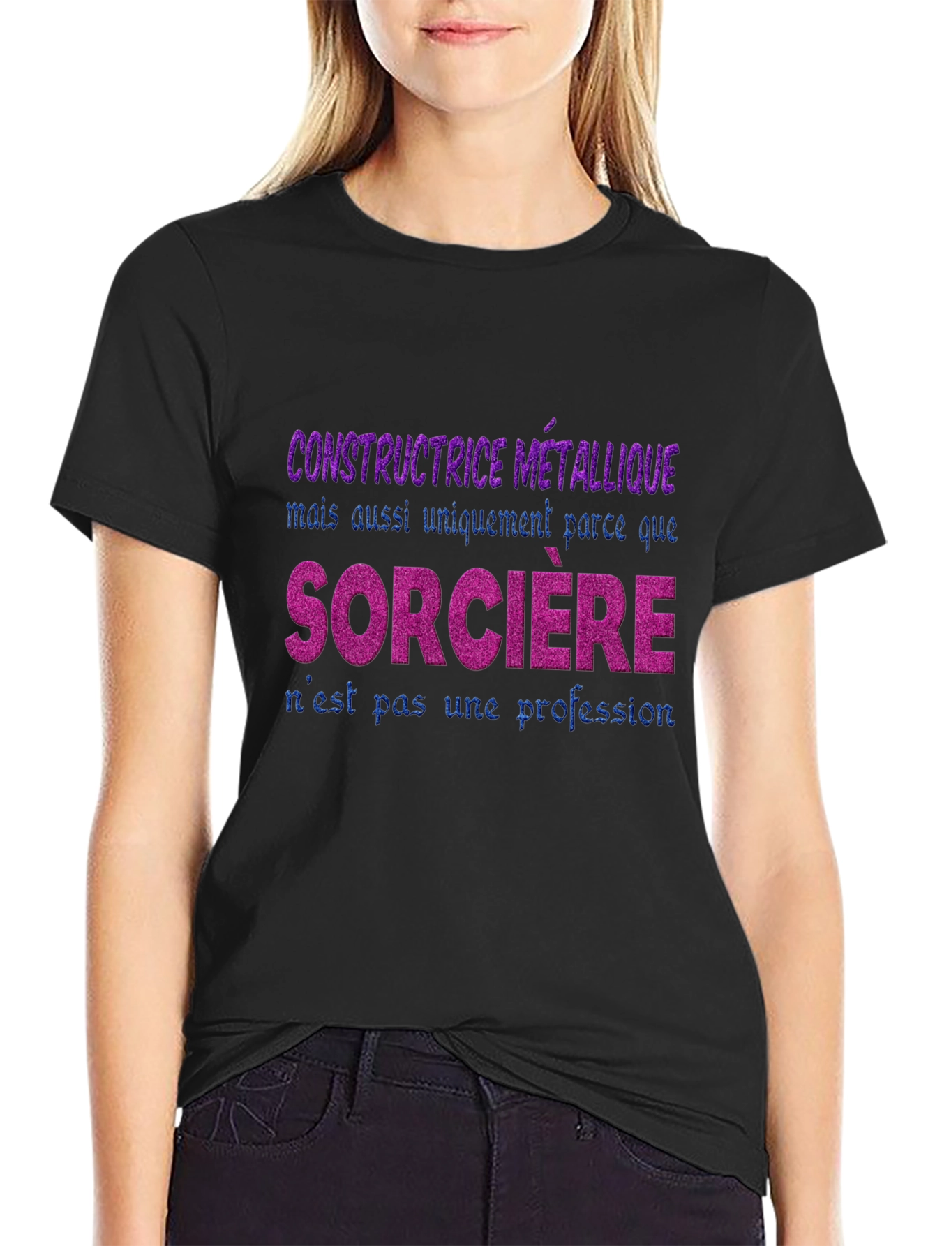 Black Constructrice Metallique T-Shirt view 2