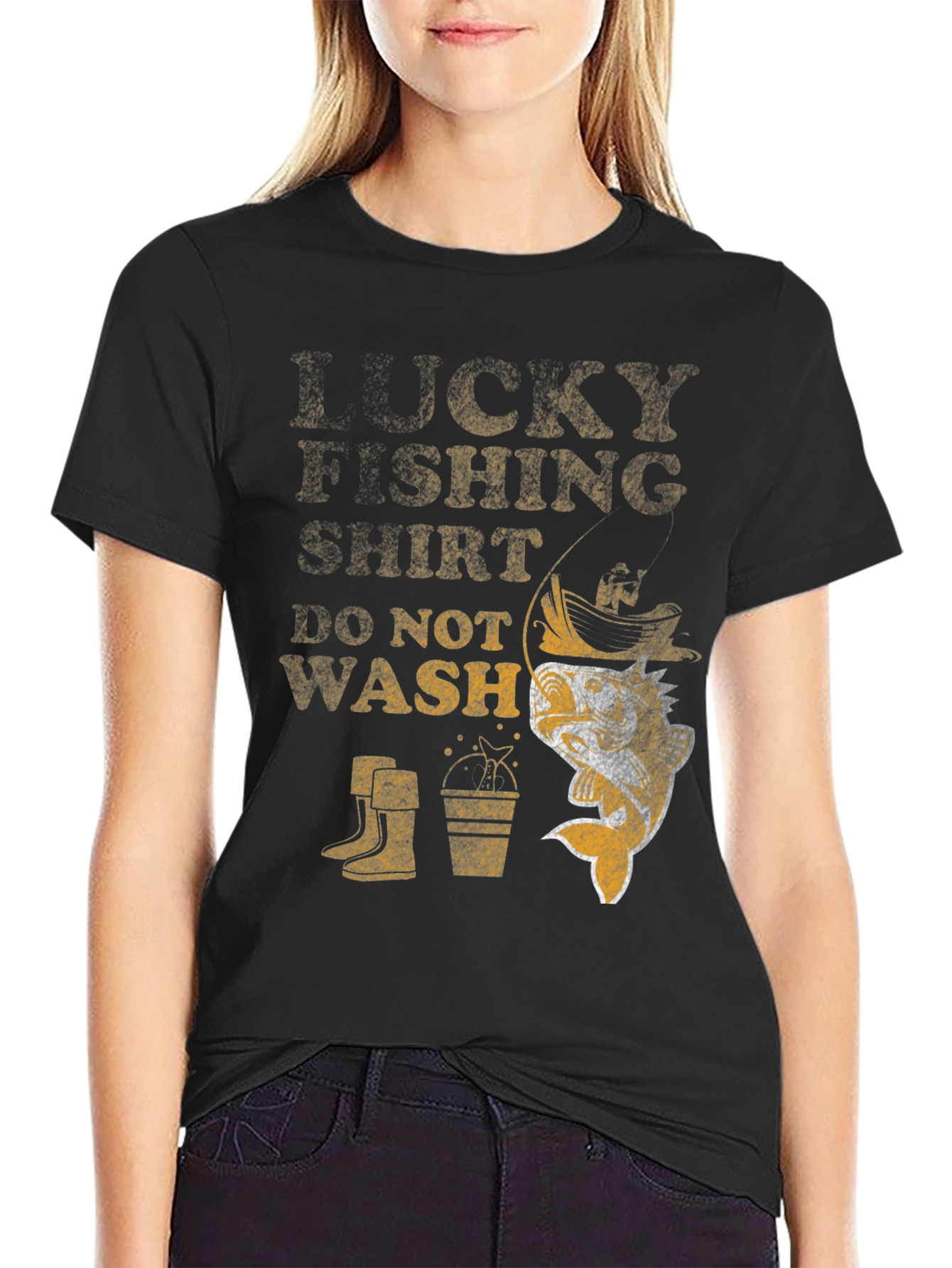 Lucky Fishing Shirt - Funny Fisherman Tee - 2