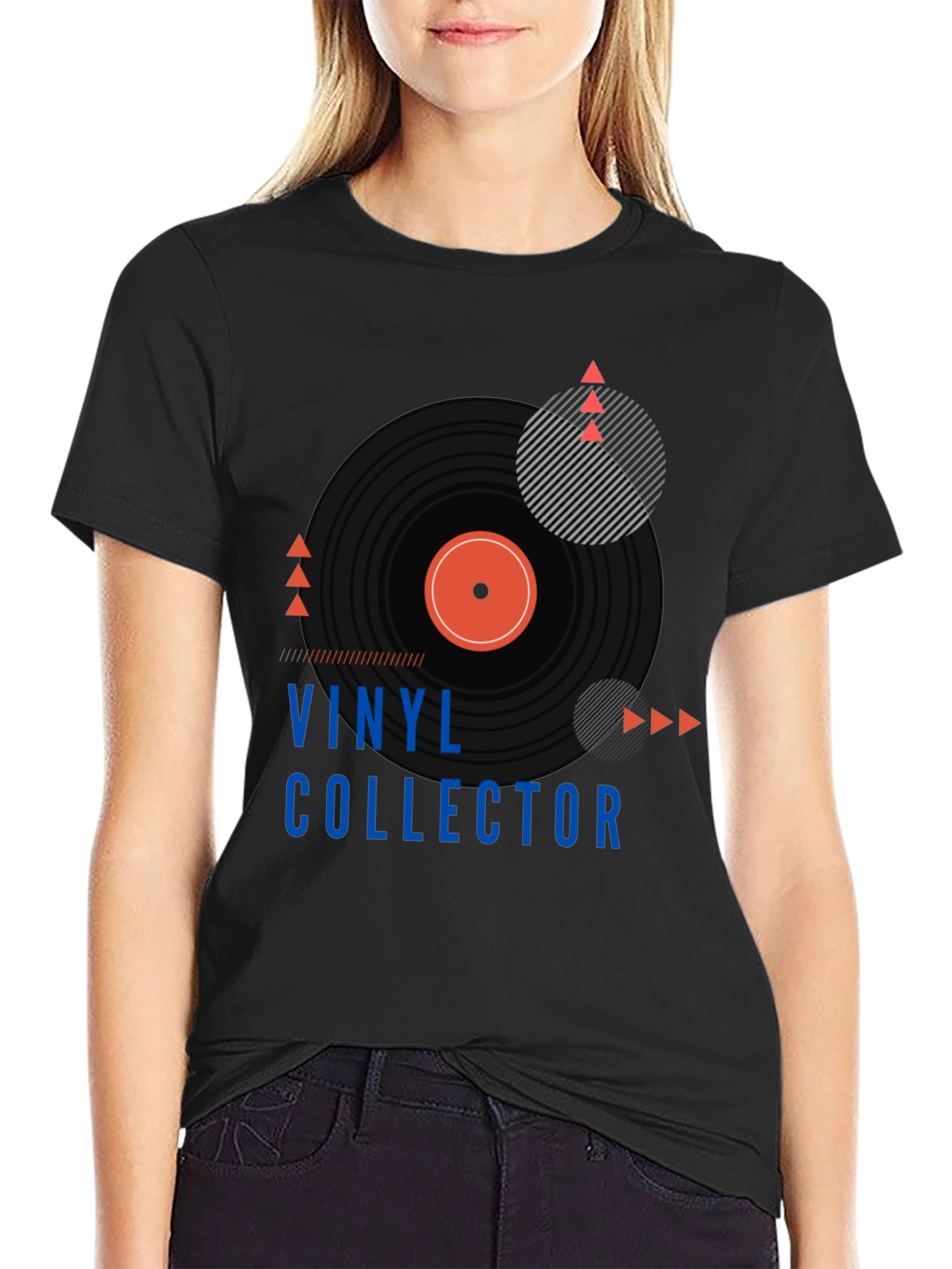 Black Vinyl Collector Graphic Tee - Stylish Music Lover T-Shirt view 2