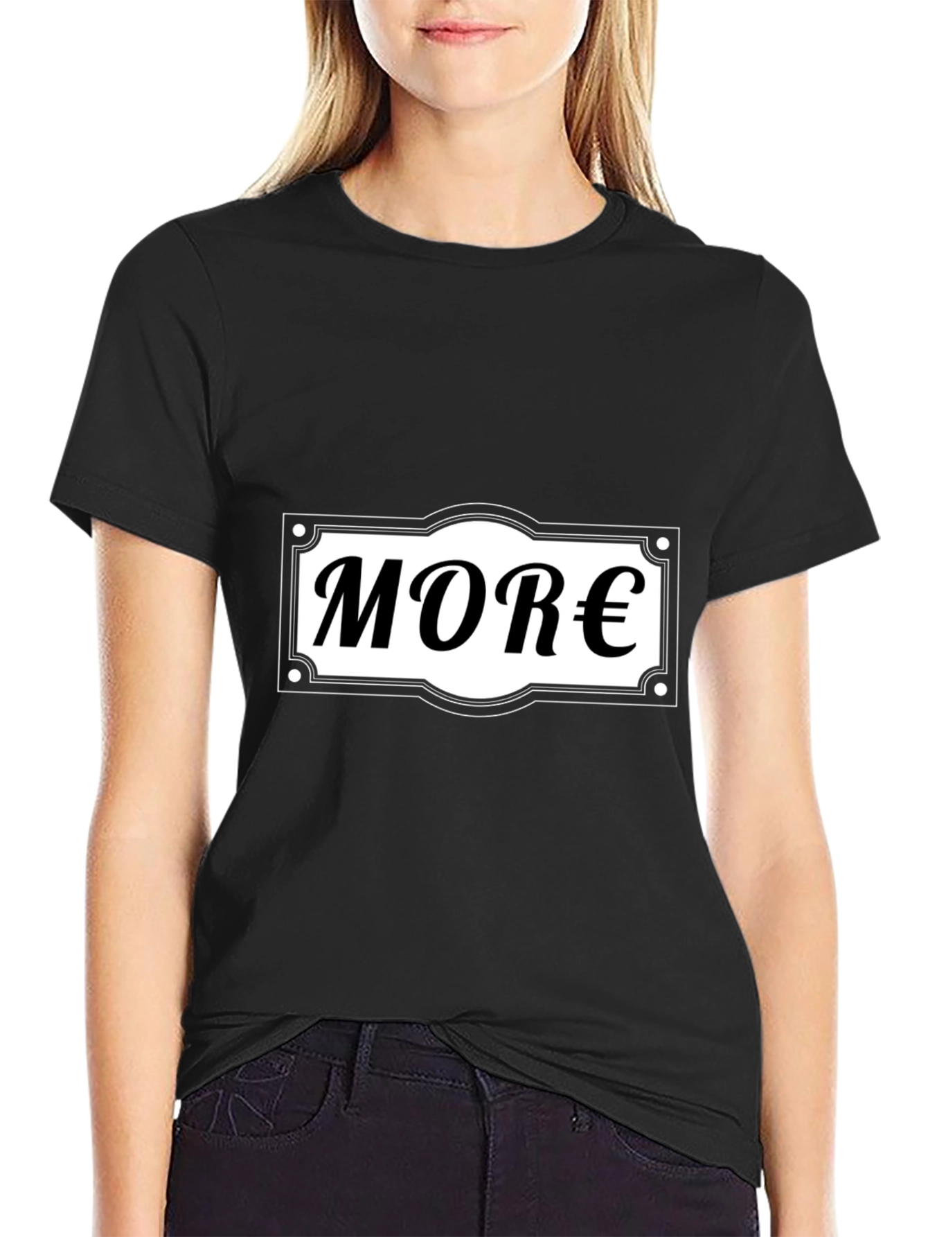 Black More Money T-Shirt - Black Graphic Tee view 2