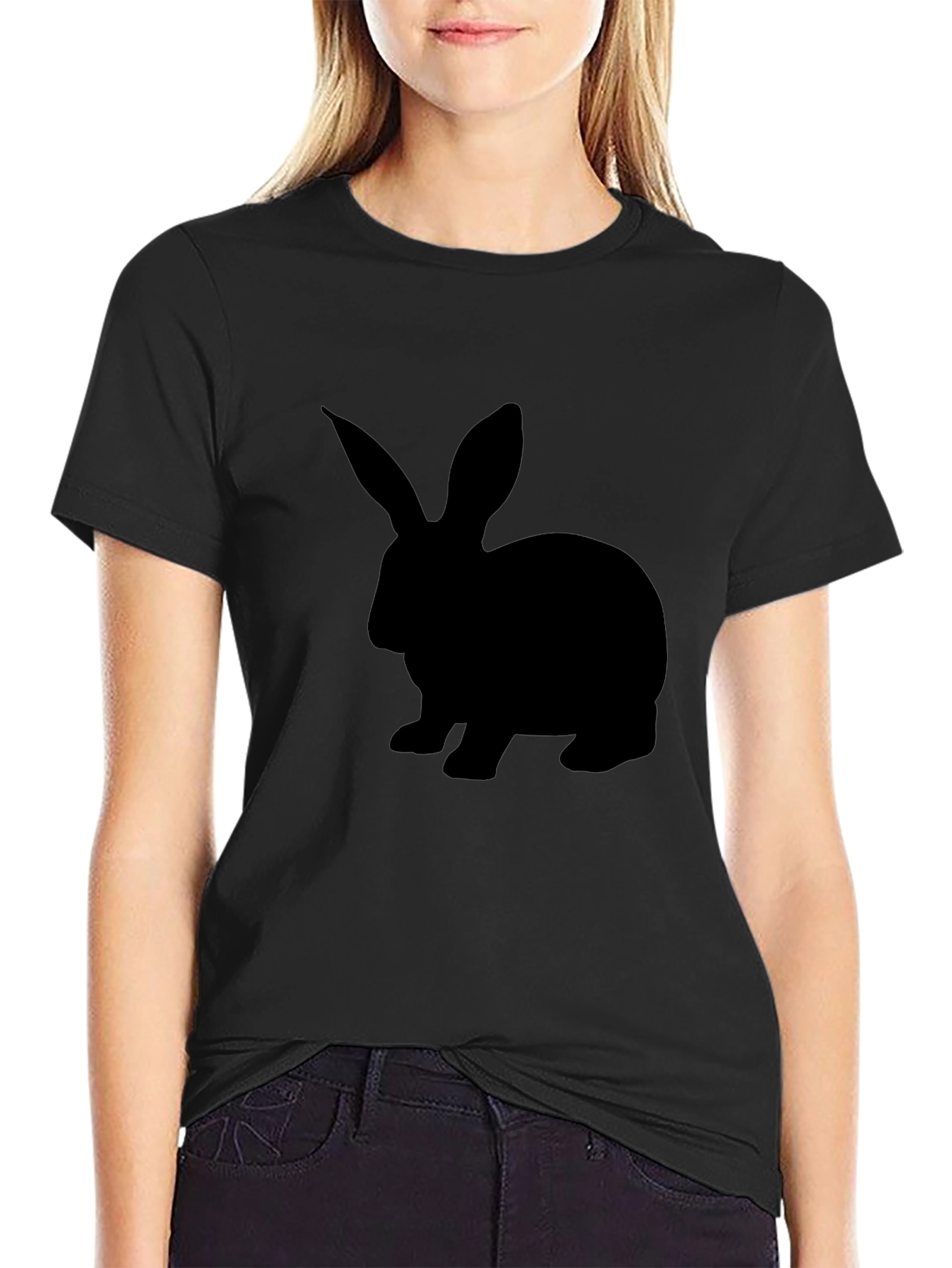 Black Rabbit Graphic Tee - Men's Casual Short Sleeve T-Shirt - 2