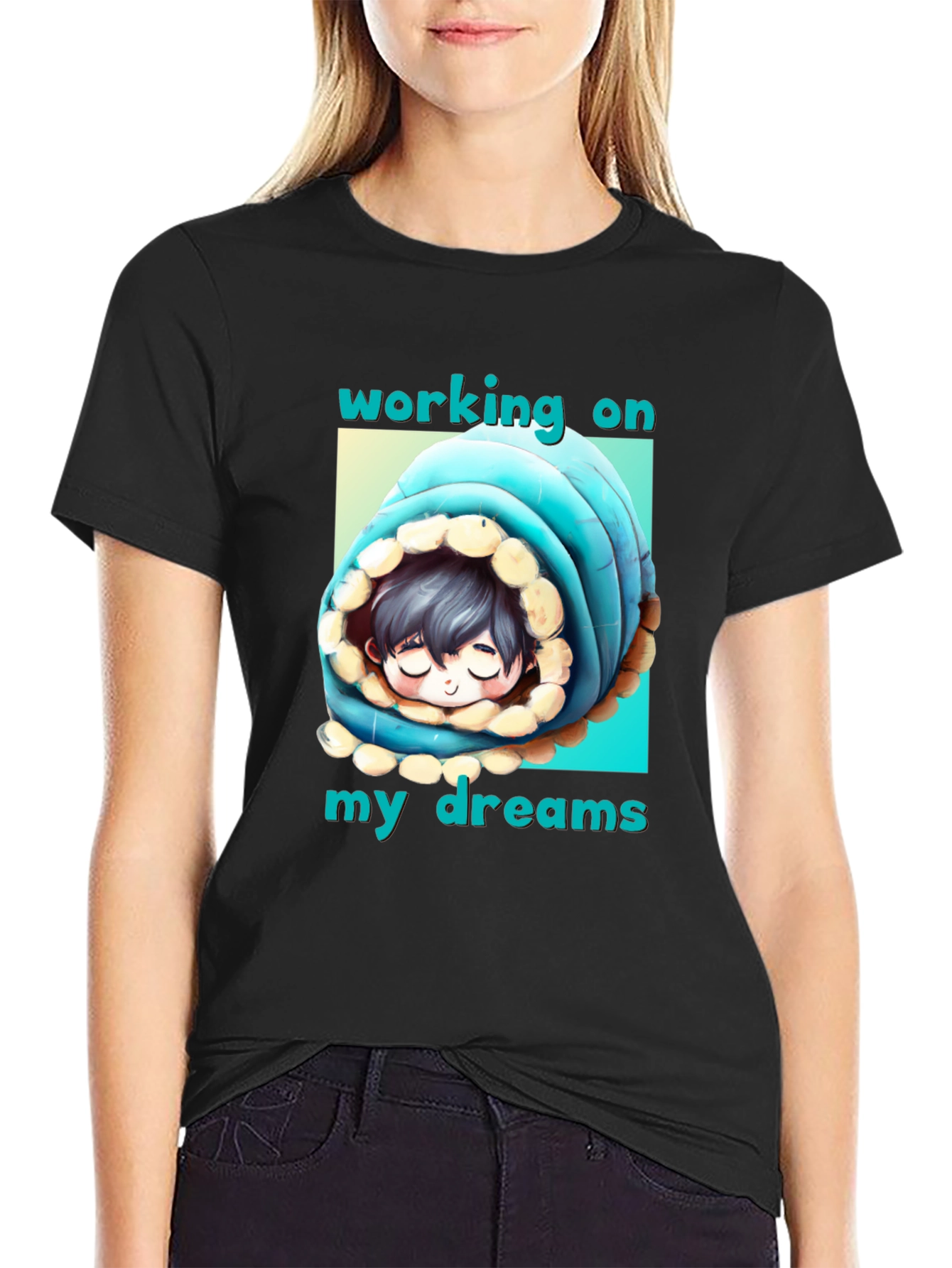 Black Working On My Dreams T-Shirt view 2