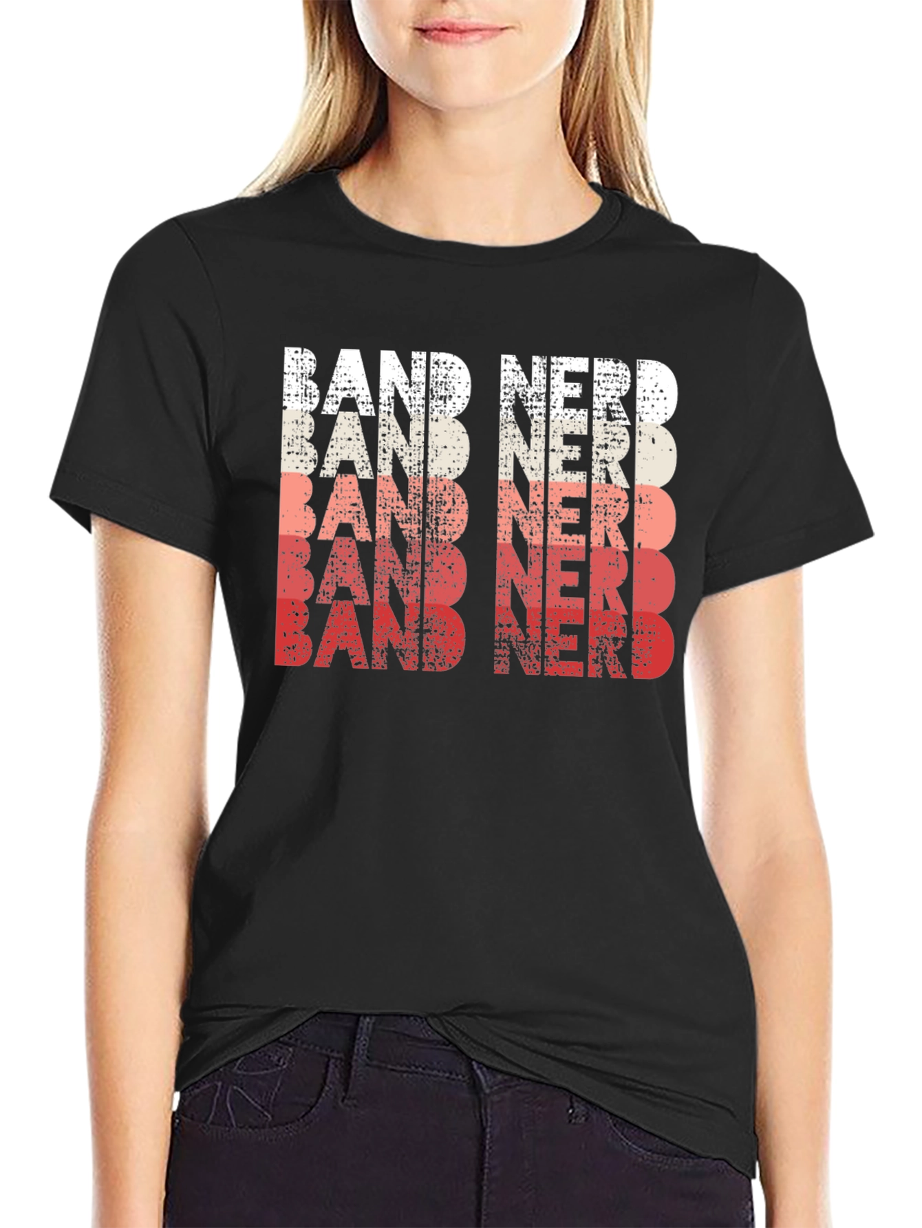 Black Band Nerd T-Shirt view 2