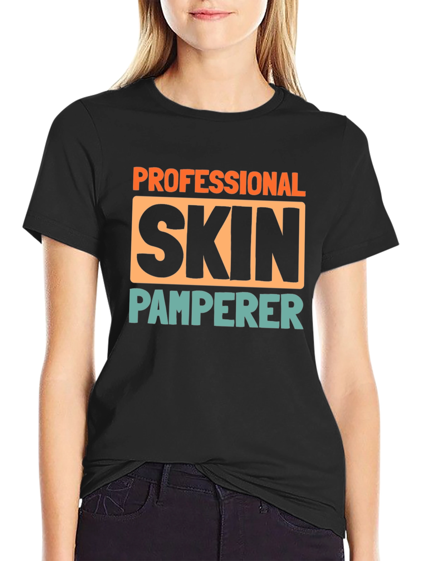 Black Professional Skin Pamperer T-Shirt view 2