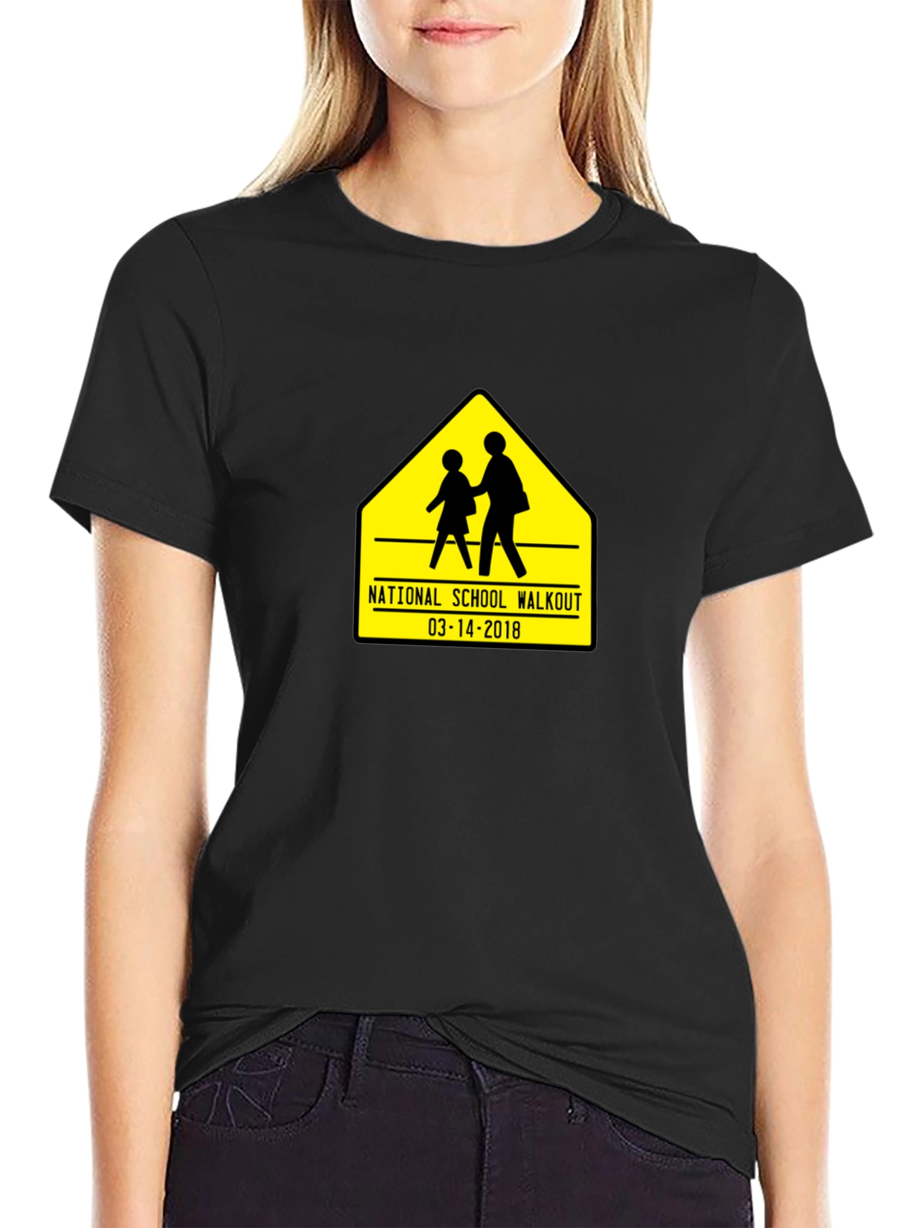 Black National School Walkout T-Shirt view 2