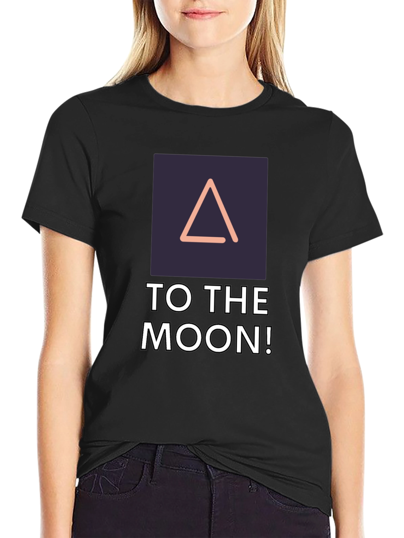 Black Delta Crypto To The Moon Black Tee view 2