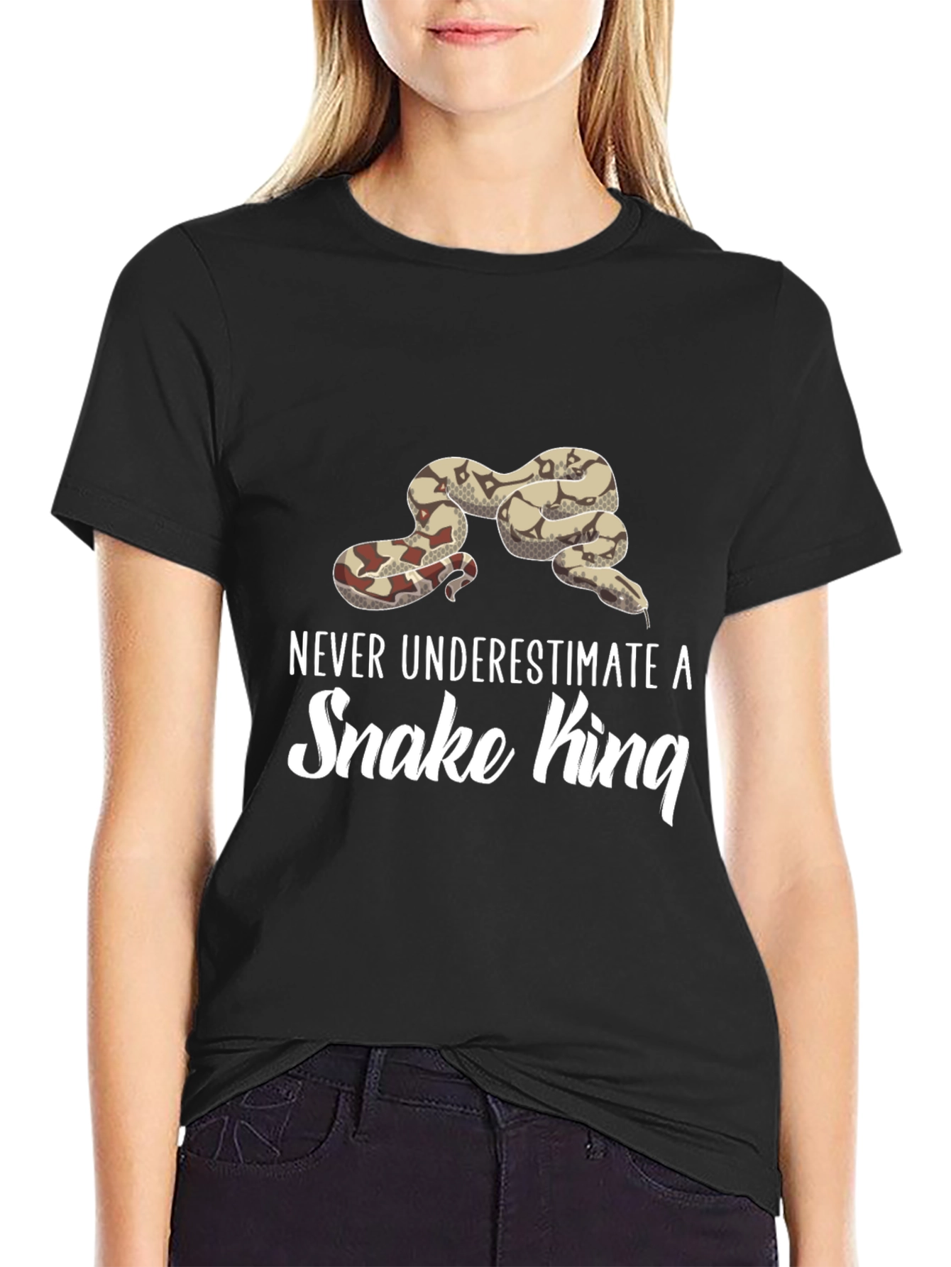 Black Snake King T-Shirt - Never Underestimate view 2