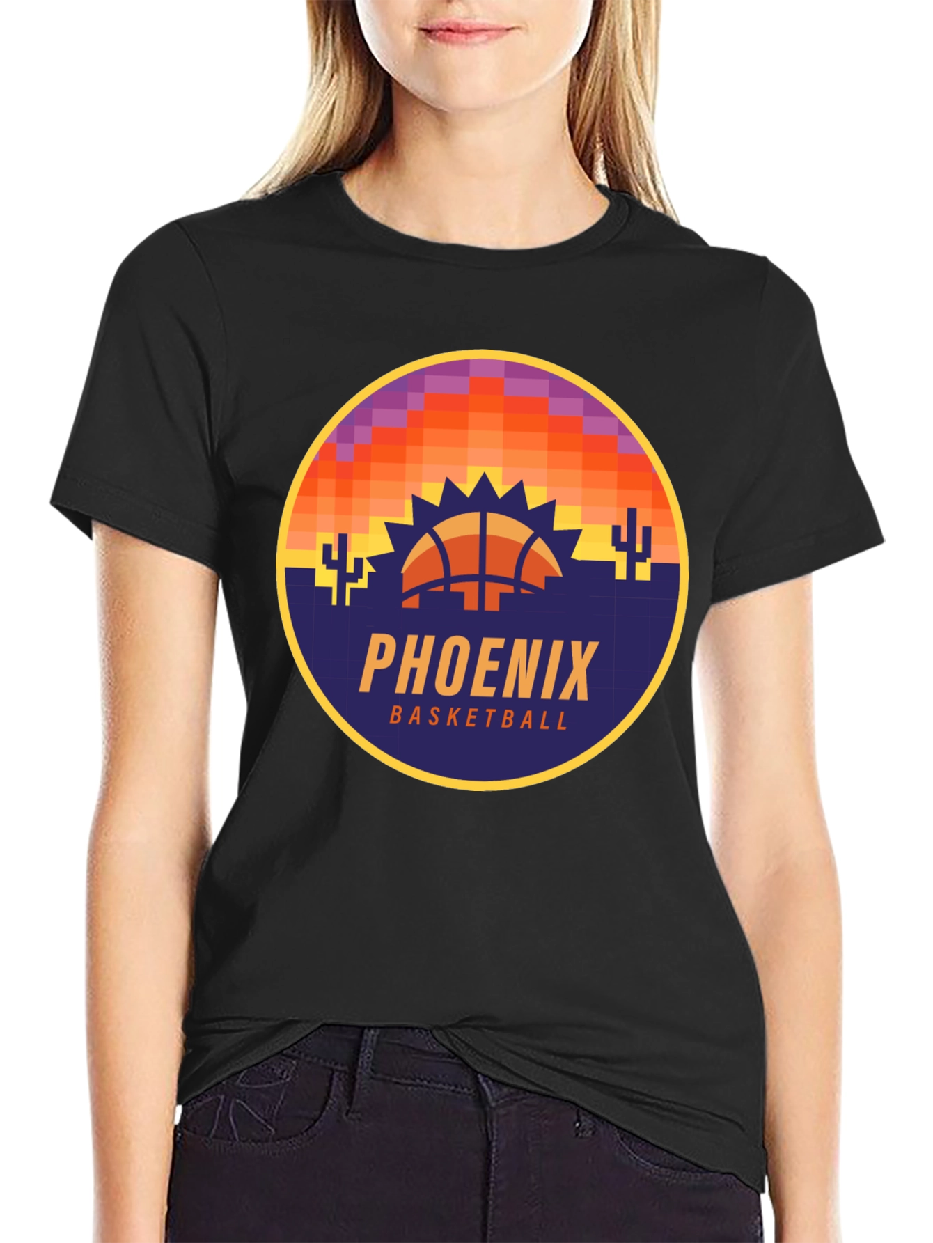 Black Phoenix Basketball Graphic Tee view 2
