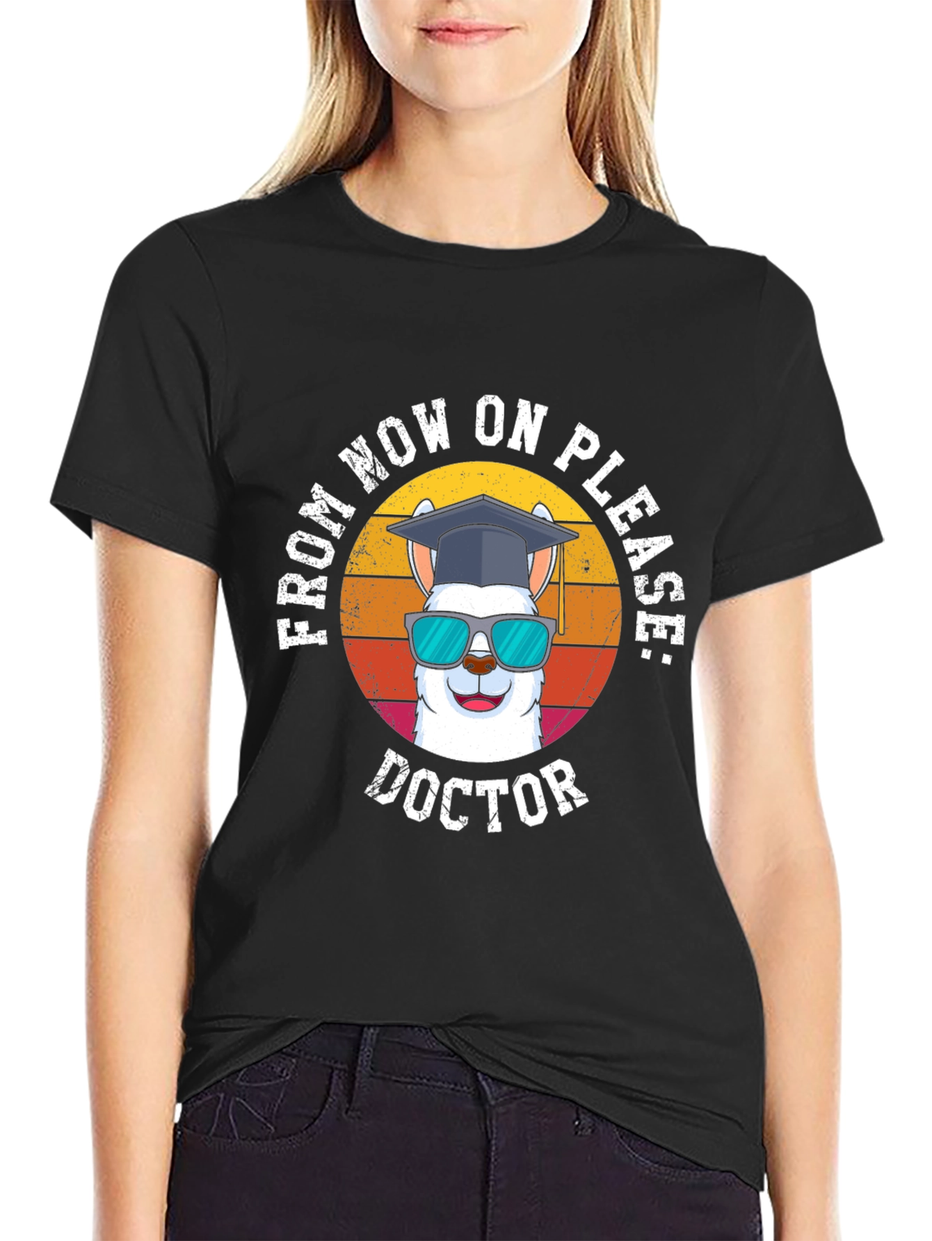 Doctor Llama T-Shirt Funny Graduation Gift - 2