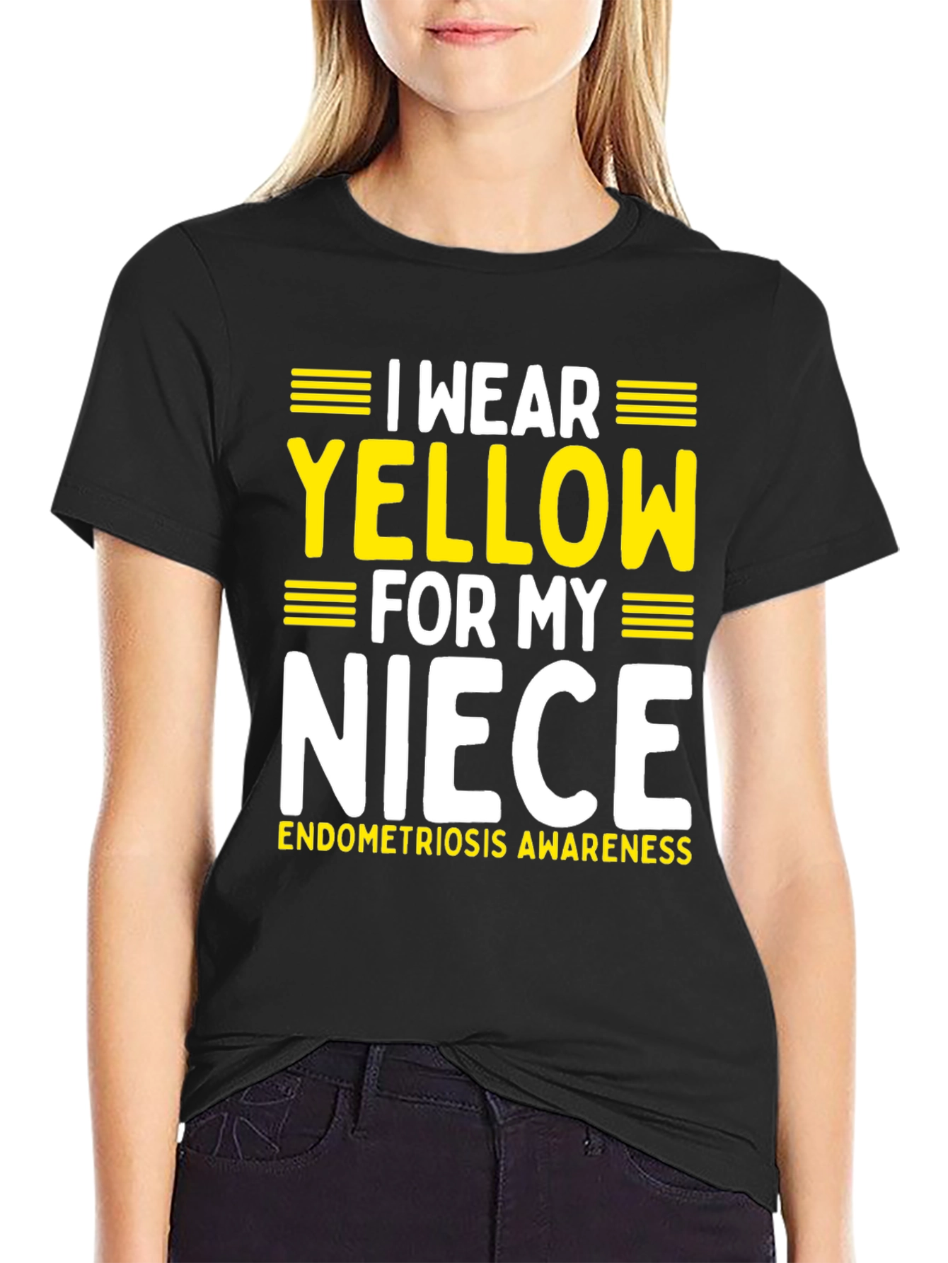 I Wear Yellow For My Niece Awareness T-Shirt - 2