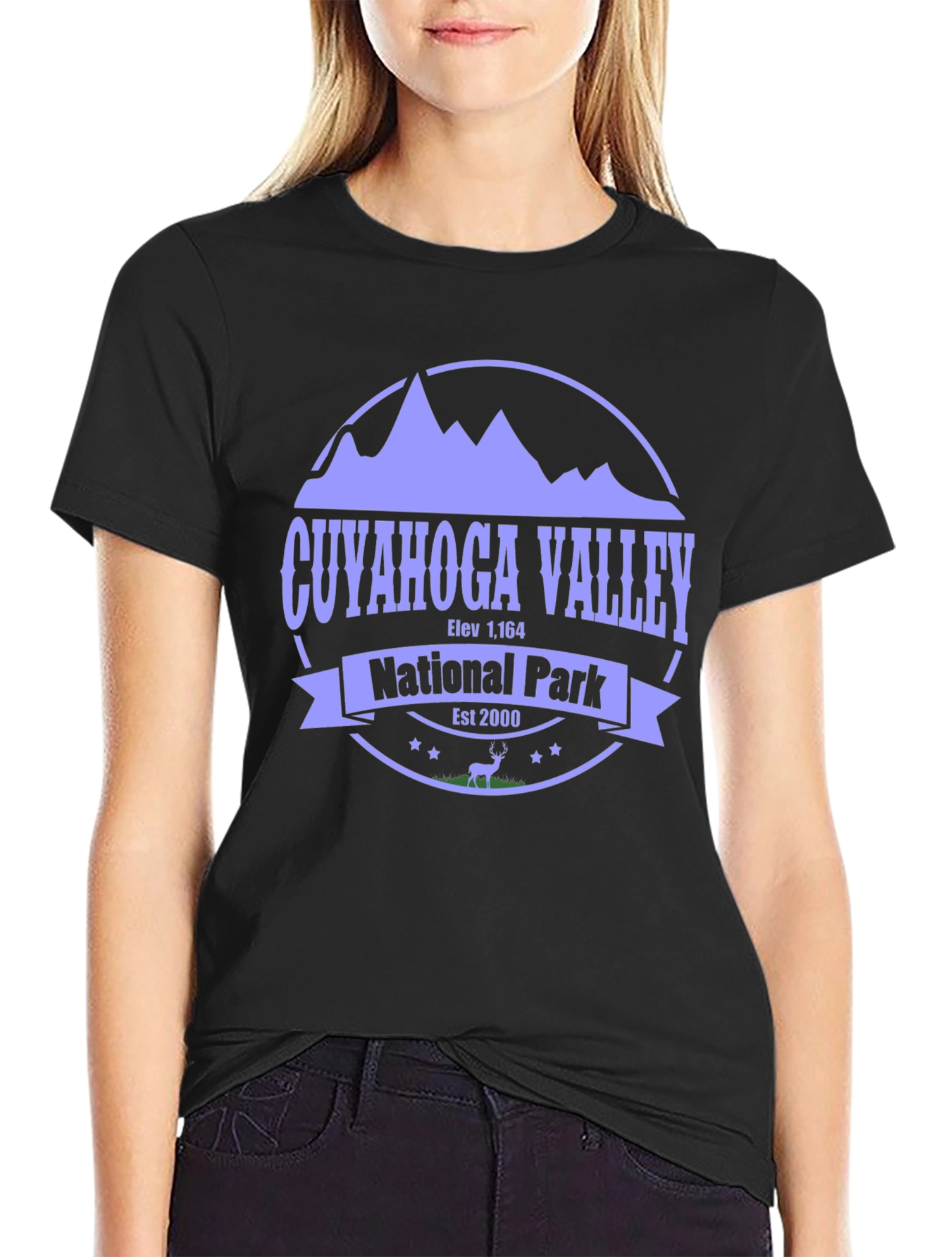 Black Cuyahoga Valley National Park T-Shirt view 2