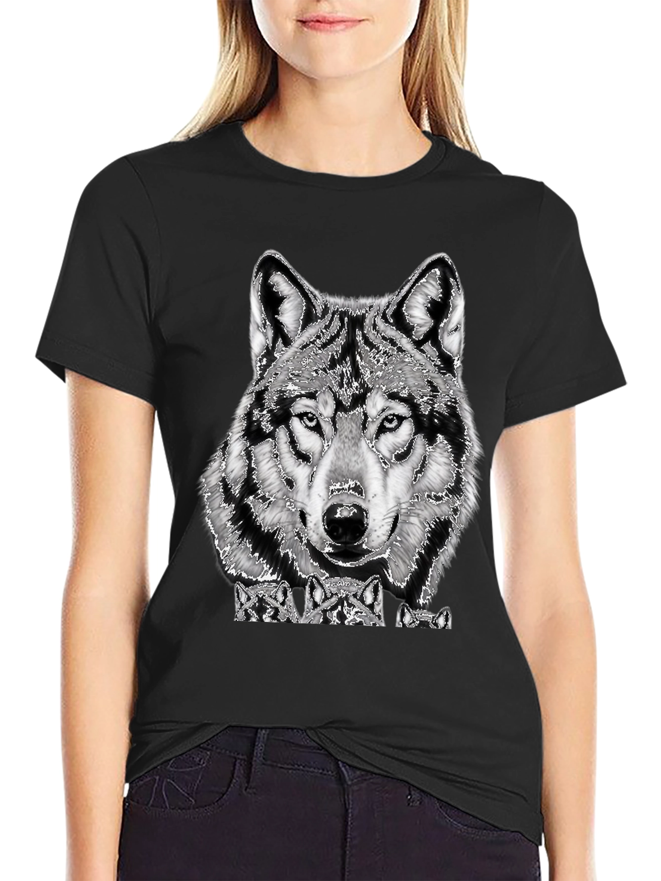 Wolf Pack Graphic Tee - Men's Black T-Shirt - 2