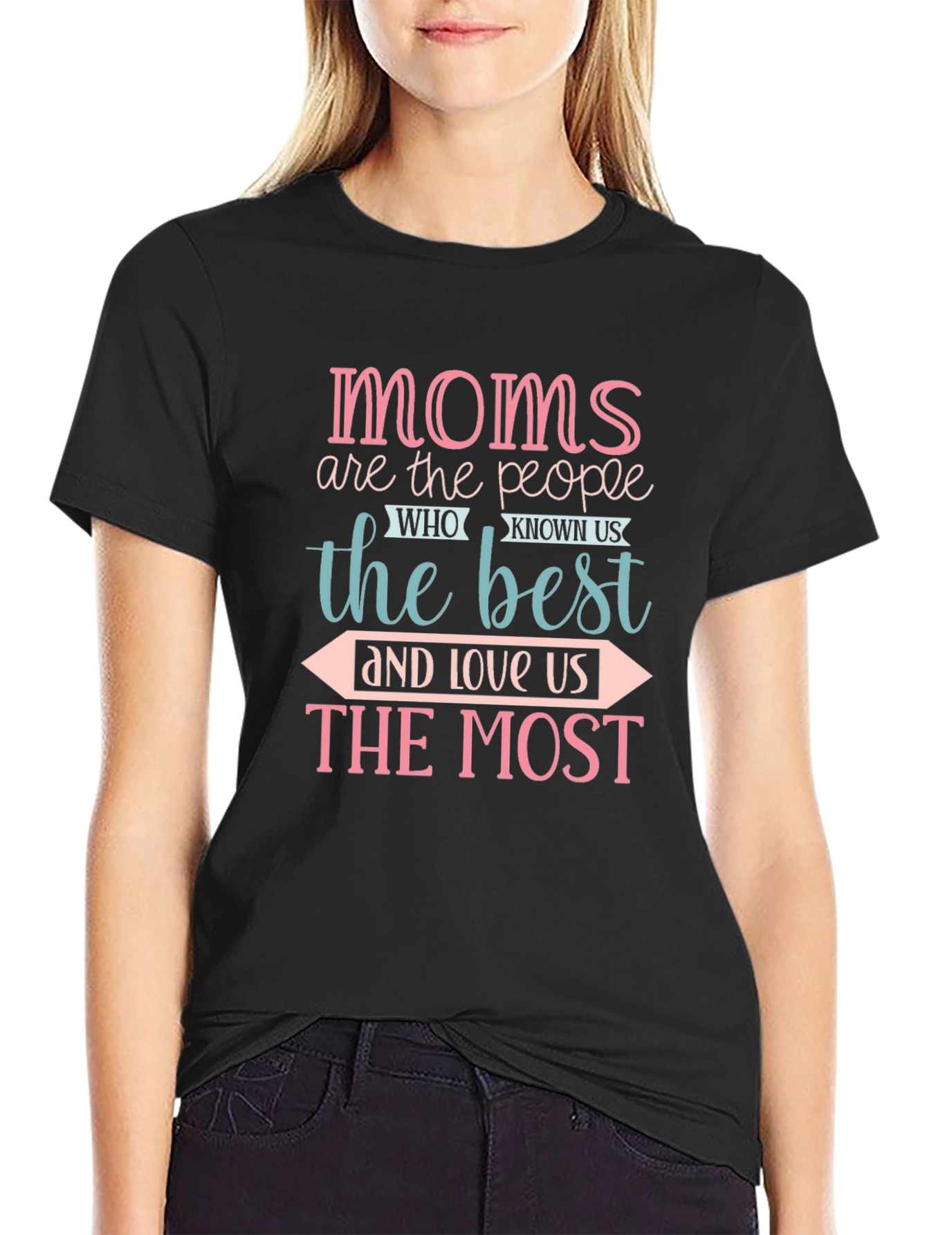 Black Moms Are The Best Graphic T-Shirt view 2