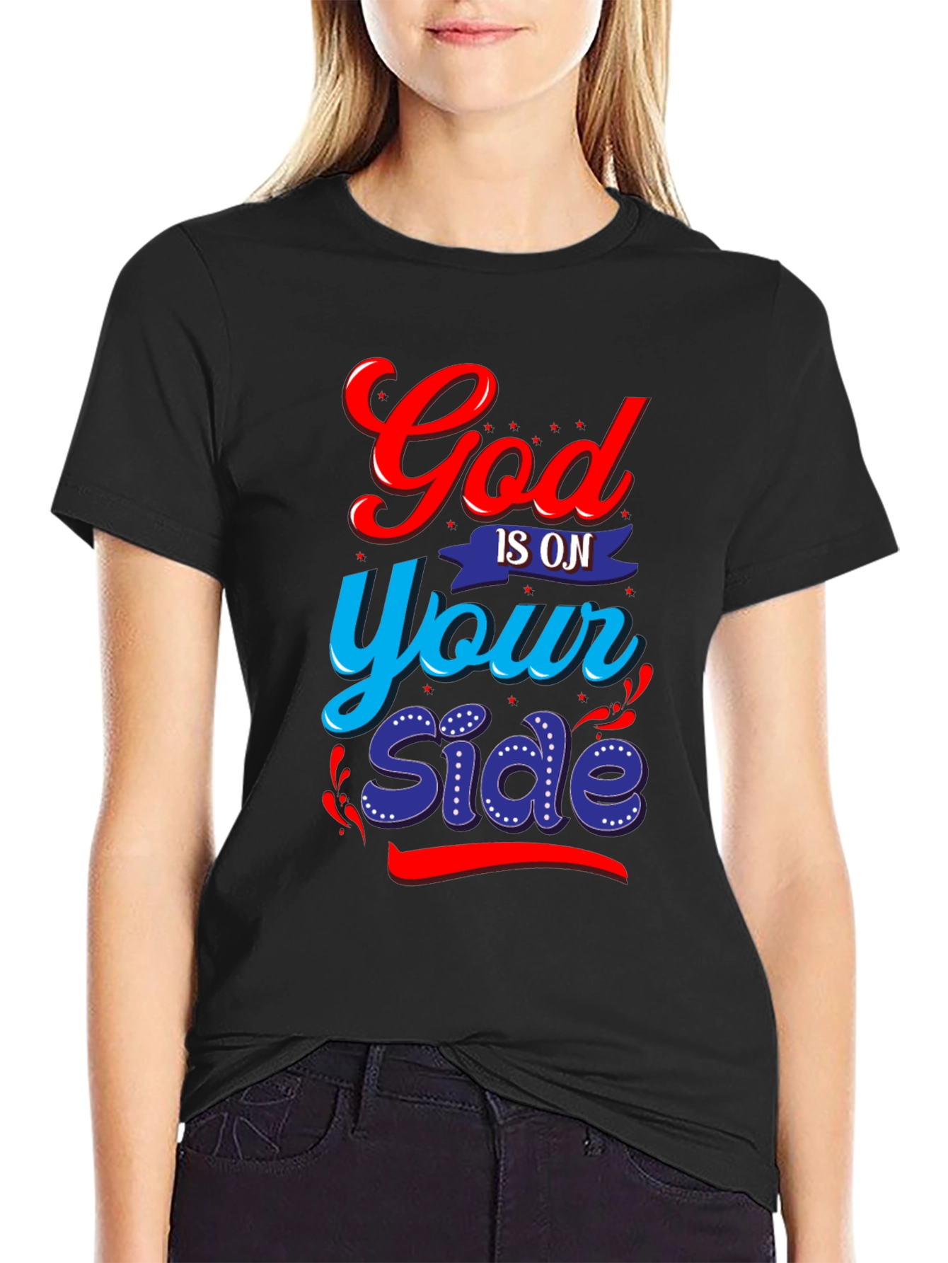 Black God Is On Your Side Graphic Tee view 2