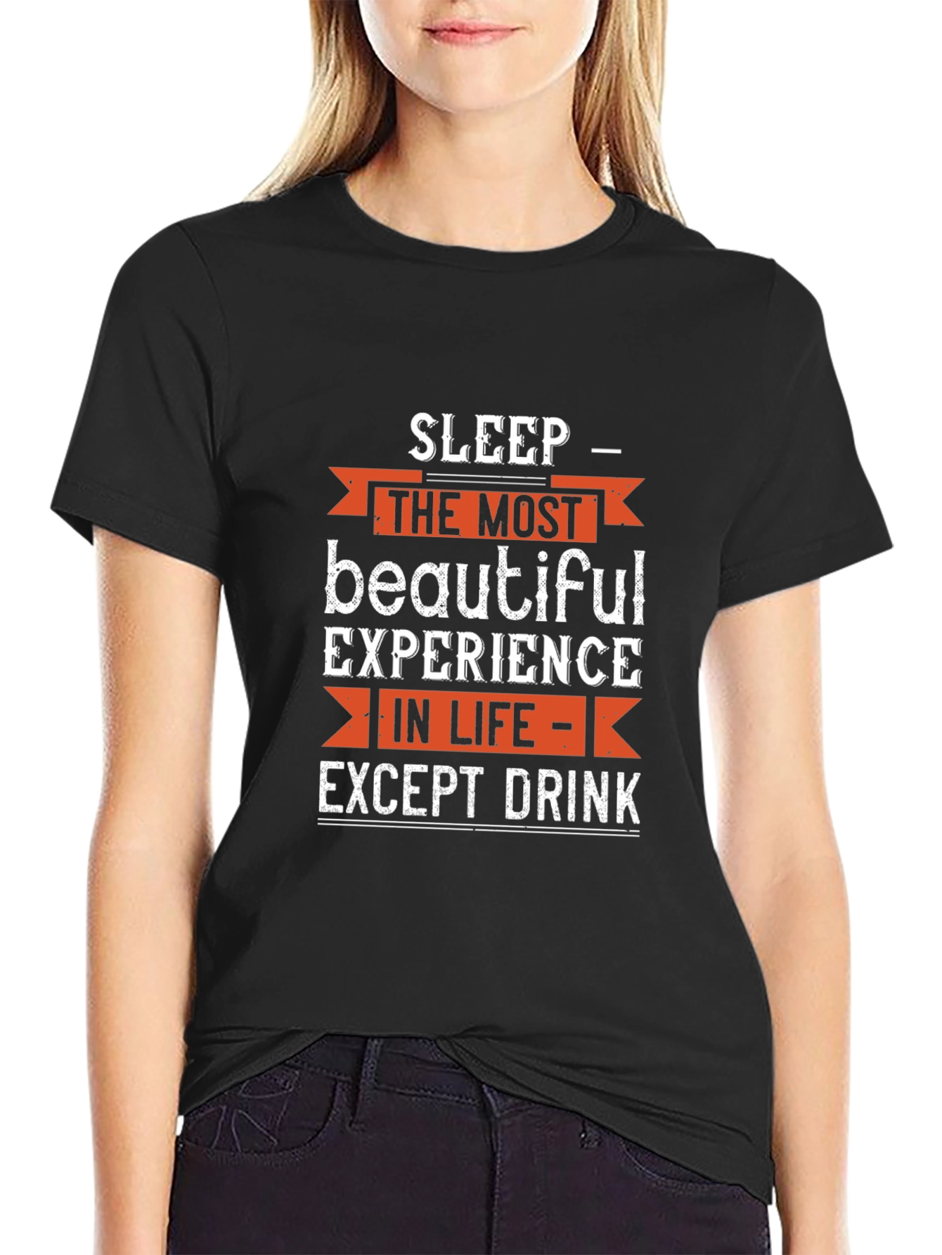 Black Sleep Beautiful Experience T-Shirt view 2