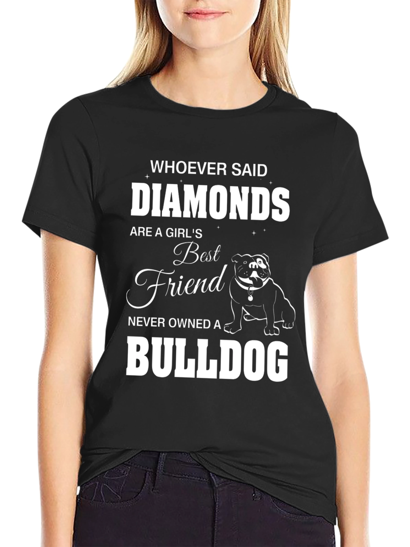 Black Diamonds vs Bulldogs T-Shirt - Best Friend Tee view 2