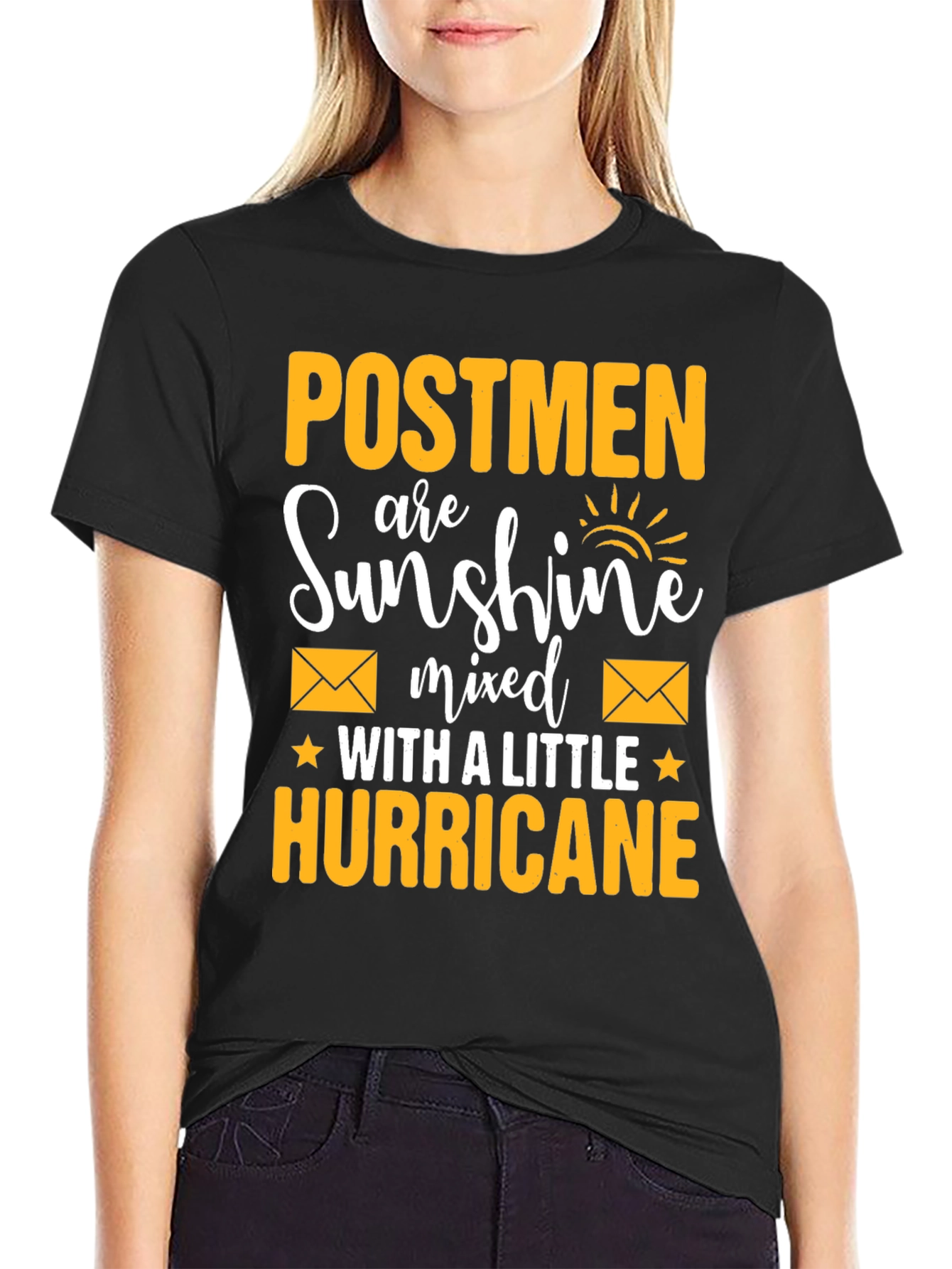 Black Postmen Sunshine Hurricane T-Shirt view 2