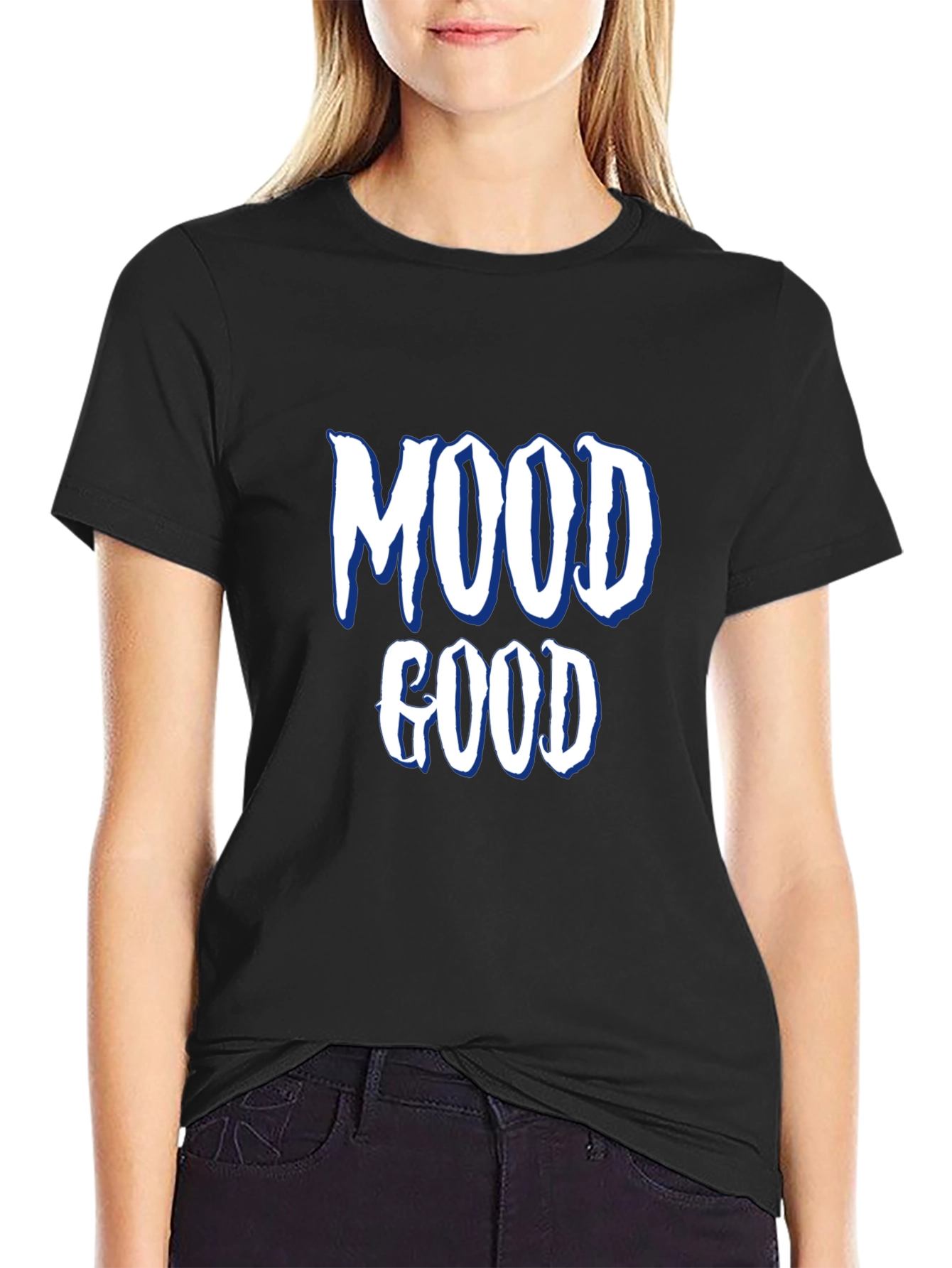 Black Mood Good Graphic Tee - Casual Comfort view 2