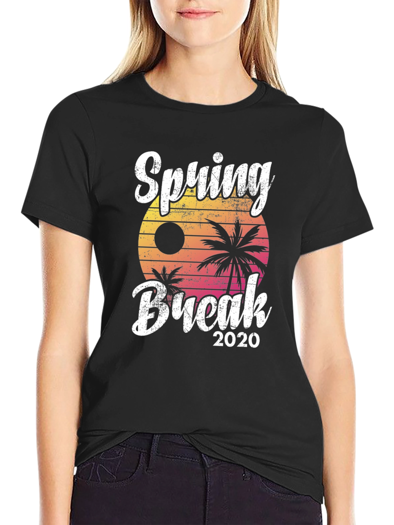 Black Spring Break 2020 Graphic T-Shirt view 2