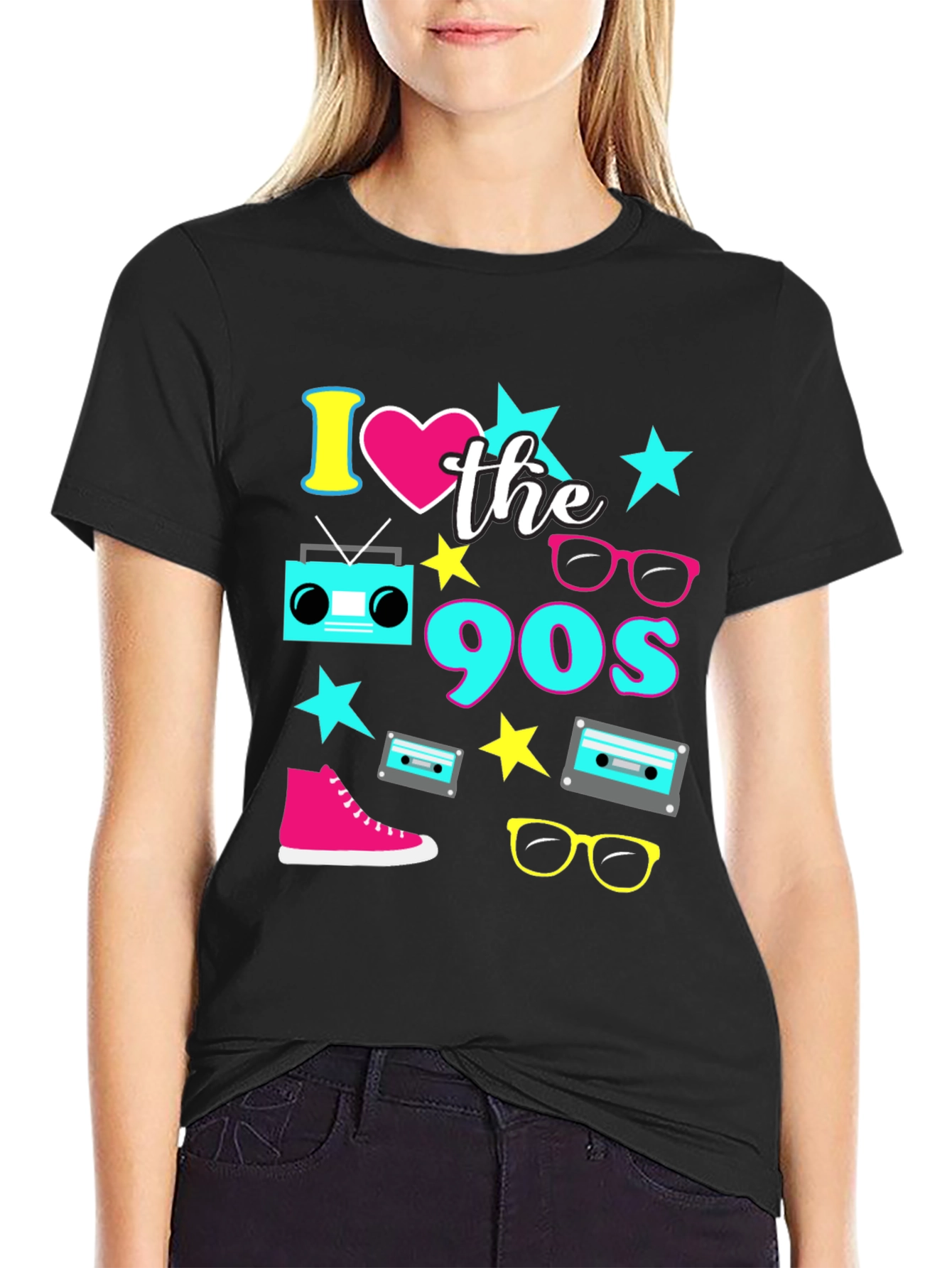 I Love the 90s Black T-Shirt - 2