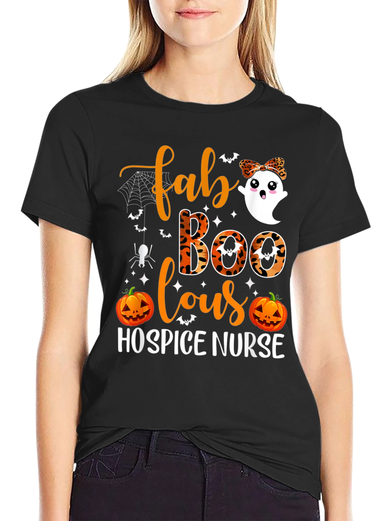 Fab-Boo-lous Hospice Nurse Halloween T-Shirt - 2