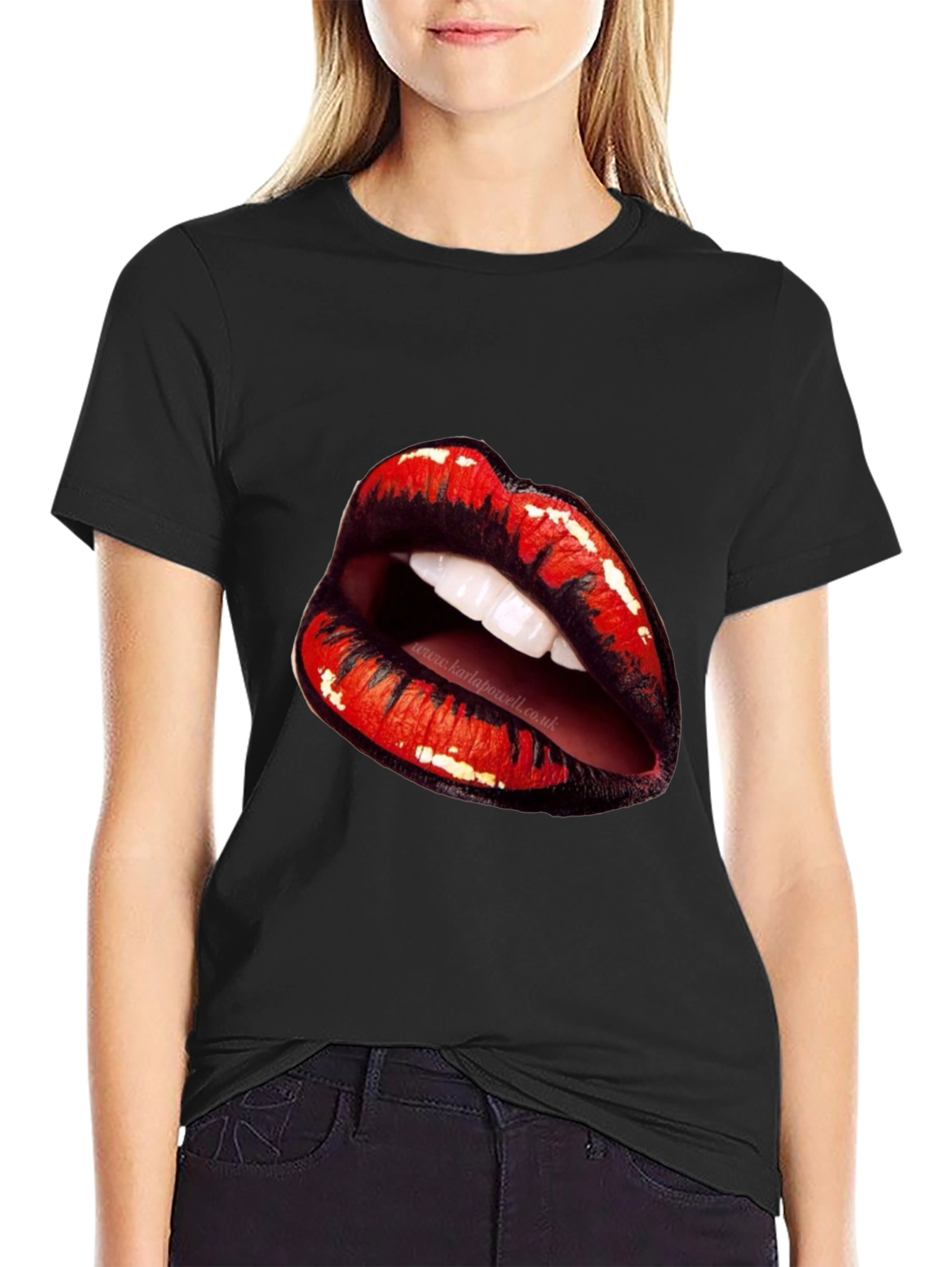 Black Lips Graphic Black T-Shirt view 2