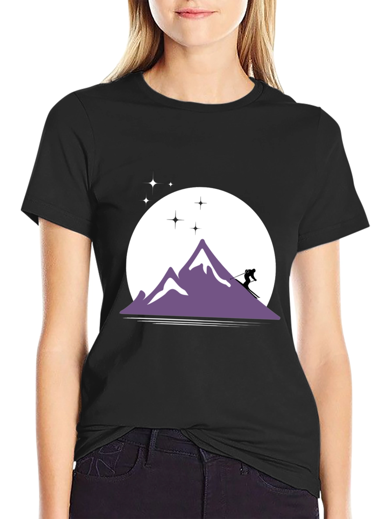 Black Mountain Skier Graphic Tee view 2