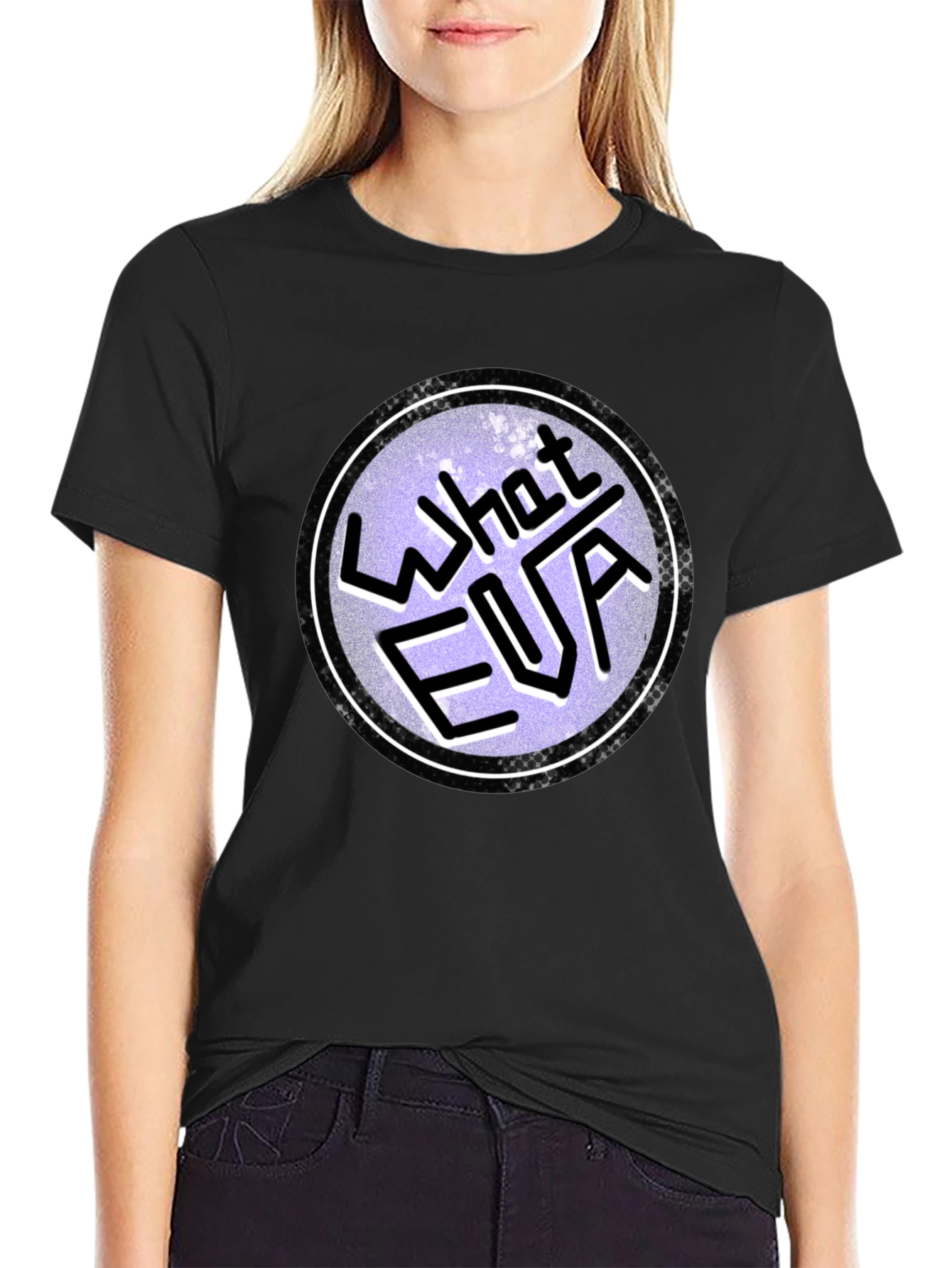 Black What FUA Funny Graphic Men's Black T-Shirt view 2