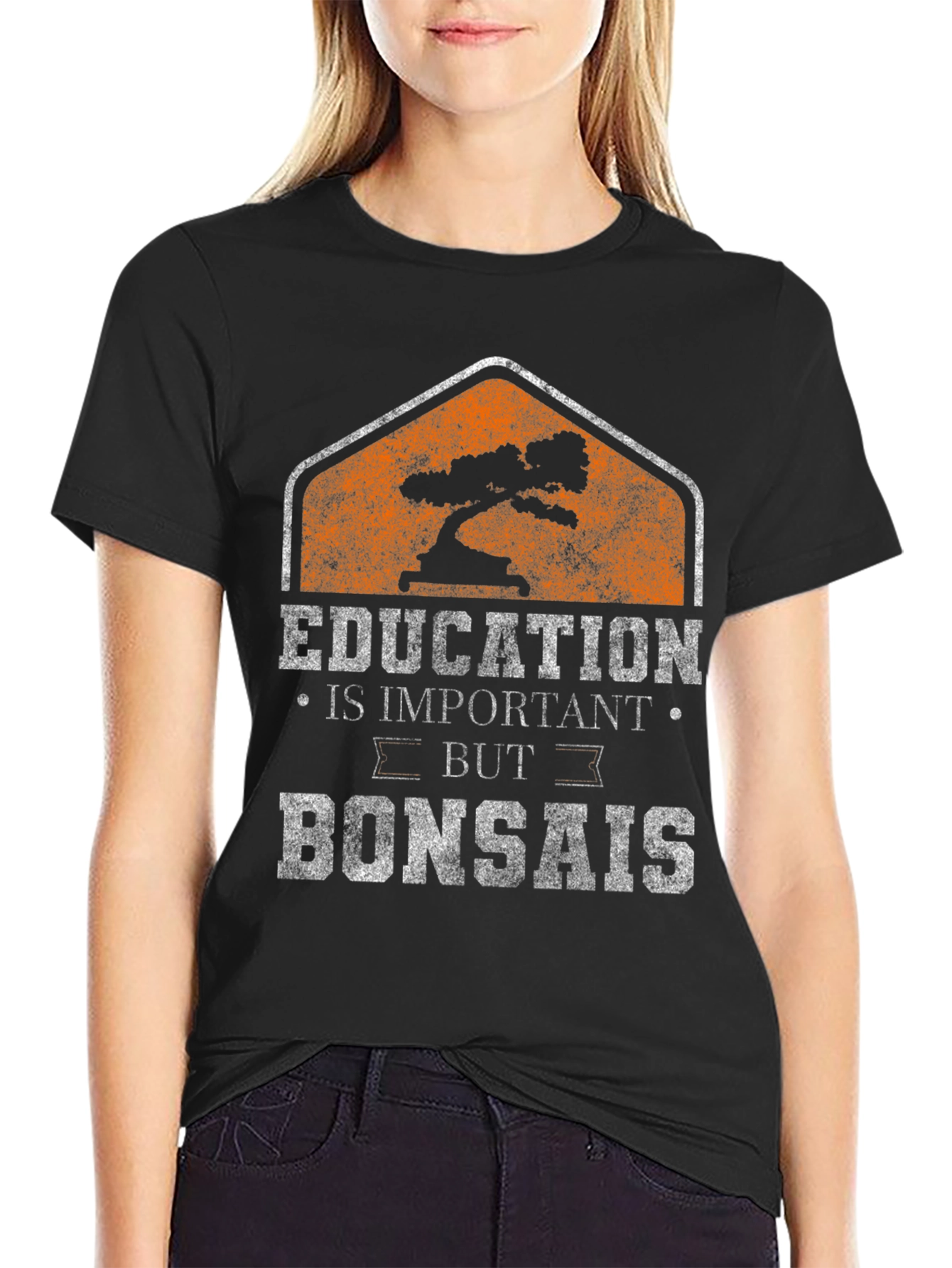 Black Education Is Important But Bonsais T-Shirt view 2
