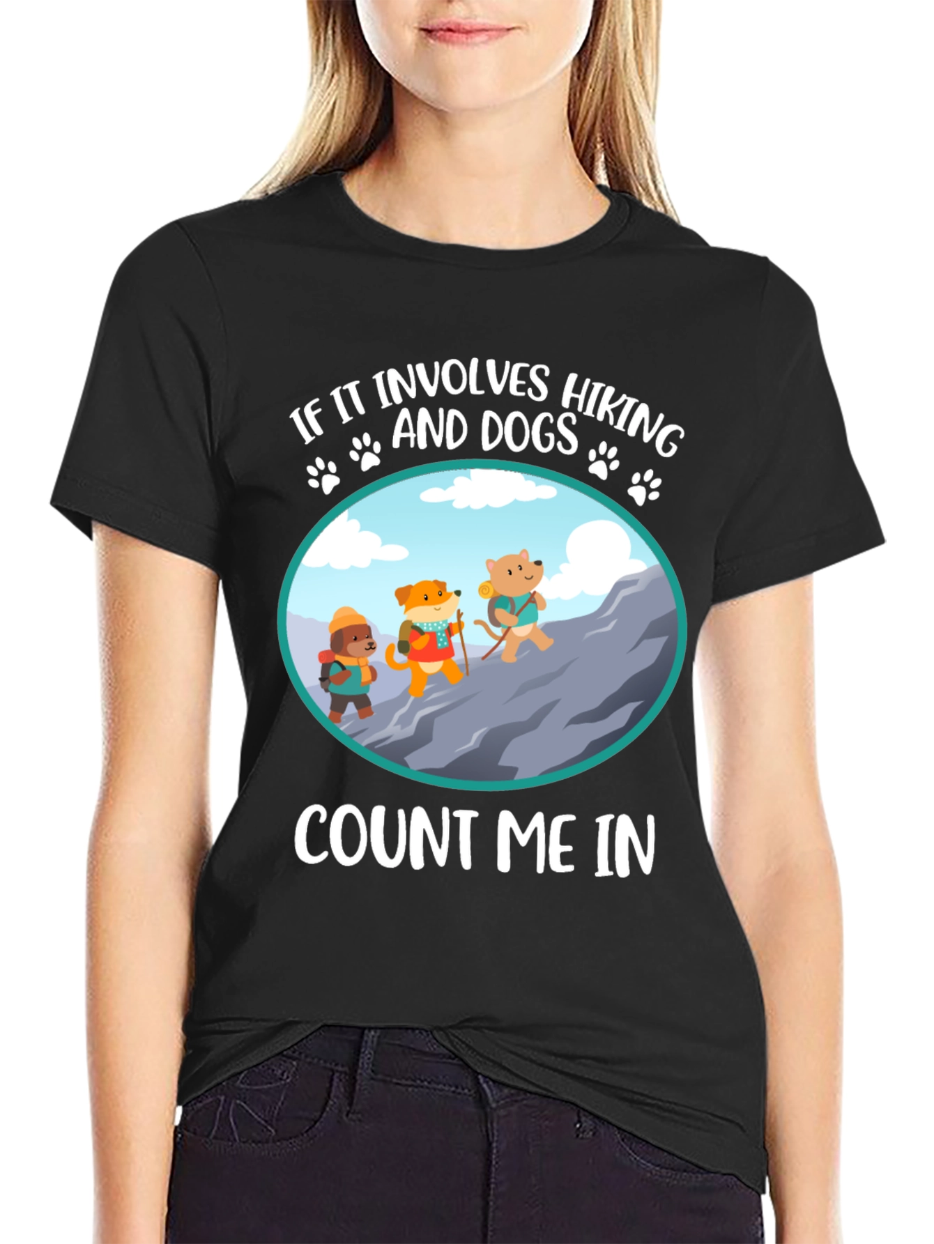 Hiking Dogs Graphic Tee - Count Me In! - 2