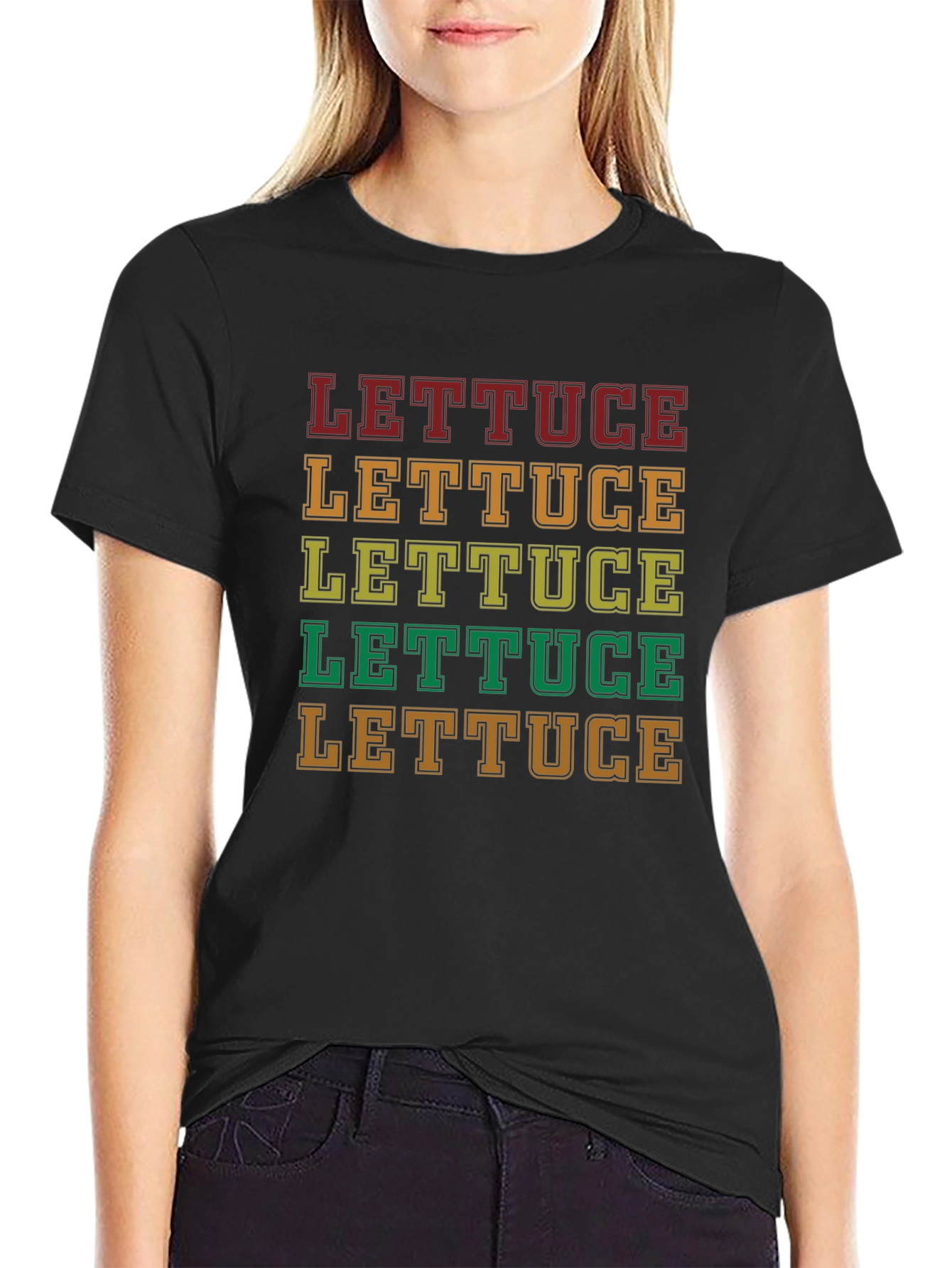 Lettuce Retro T-Shirt - Bold Graphic Tee - 2