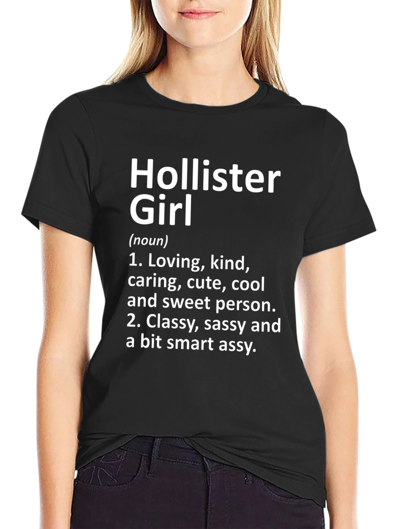 Black Hollister Girl Definition Graphic Tee view 2