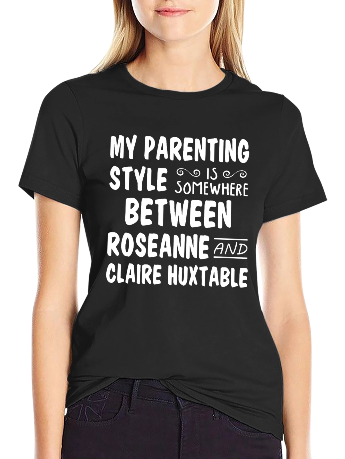 Black My Parenting Style T-Shirt view 2