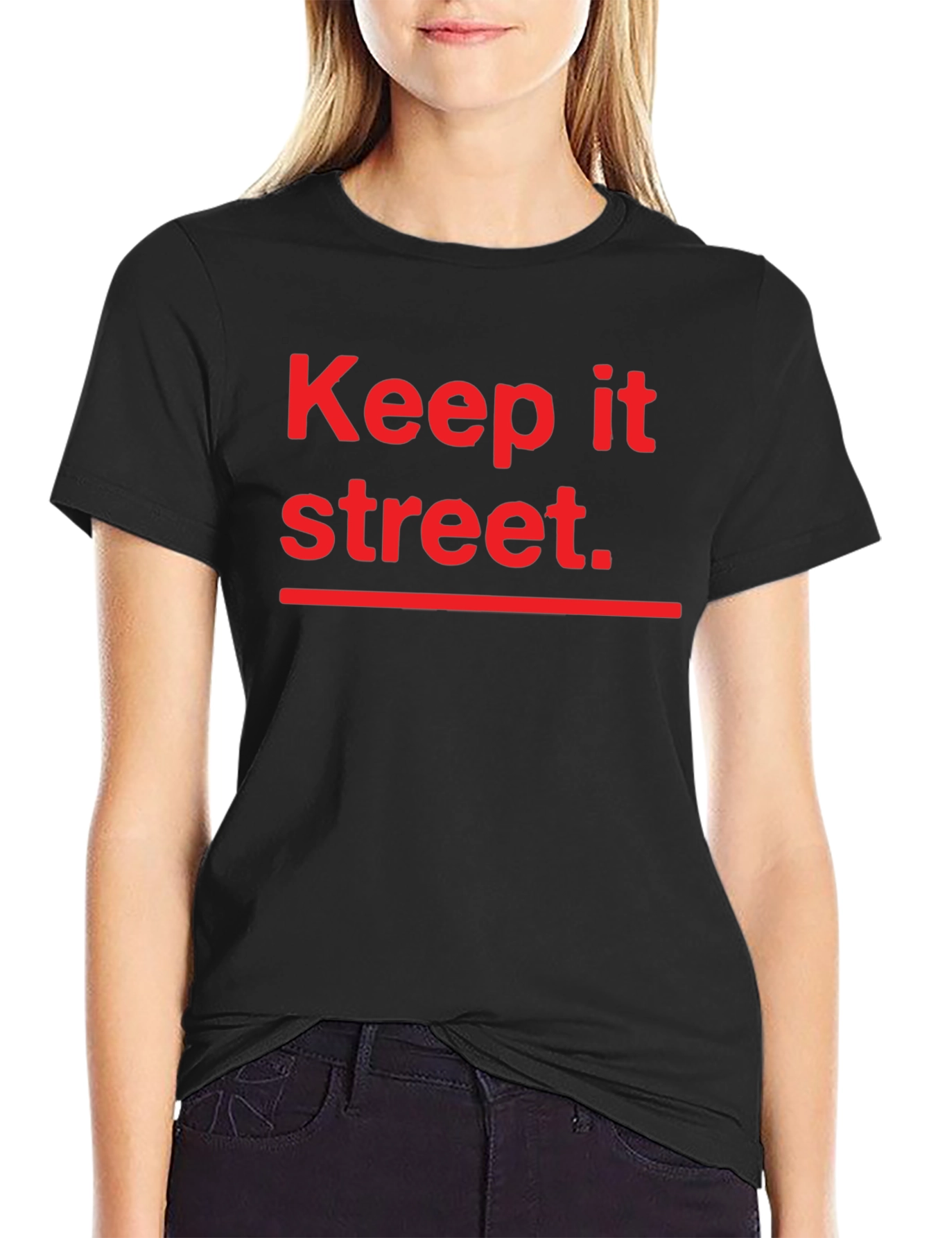 Black Keep It Street Black T-Shirt view 2